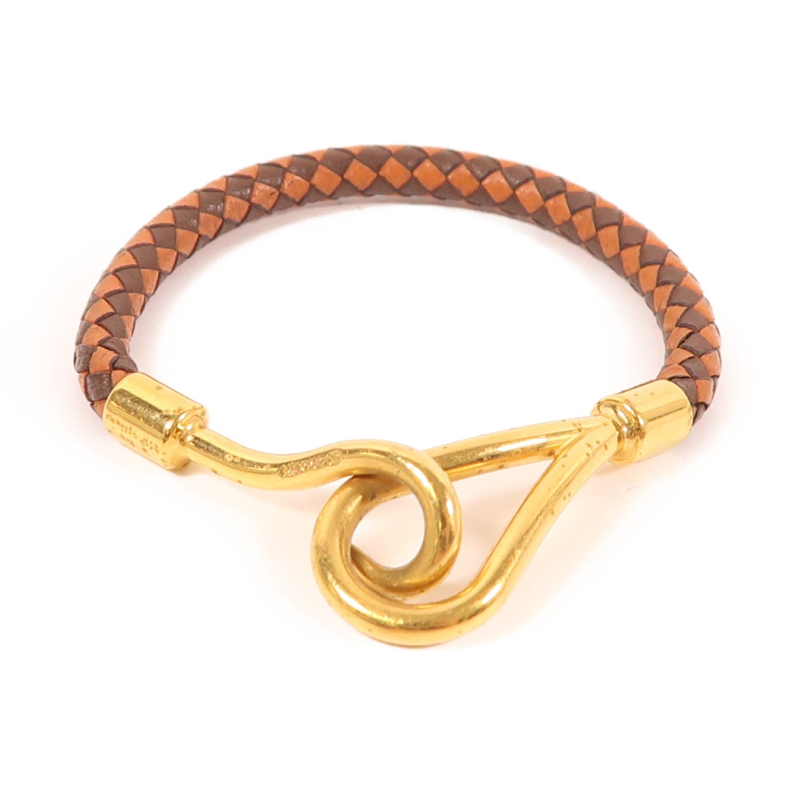 HERMES Epsom皮革Jumbo Bracelet金扣手鏈