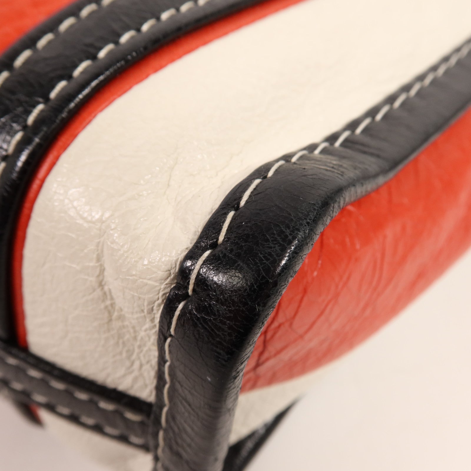 BALENCIAGA 牛皮皮革Bazaar Shopper XXS銀扣手挽肩背兩用袋