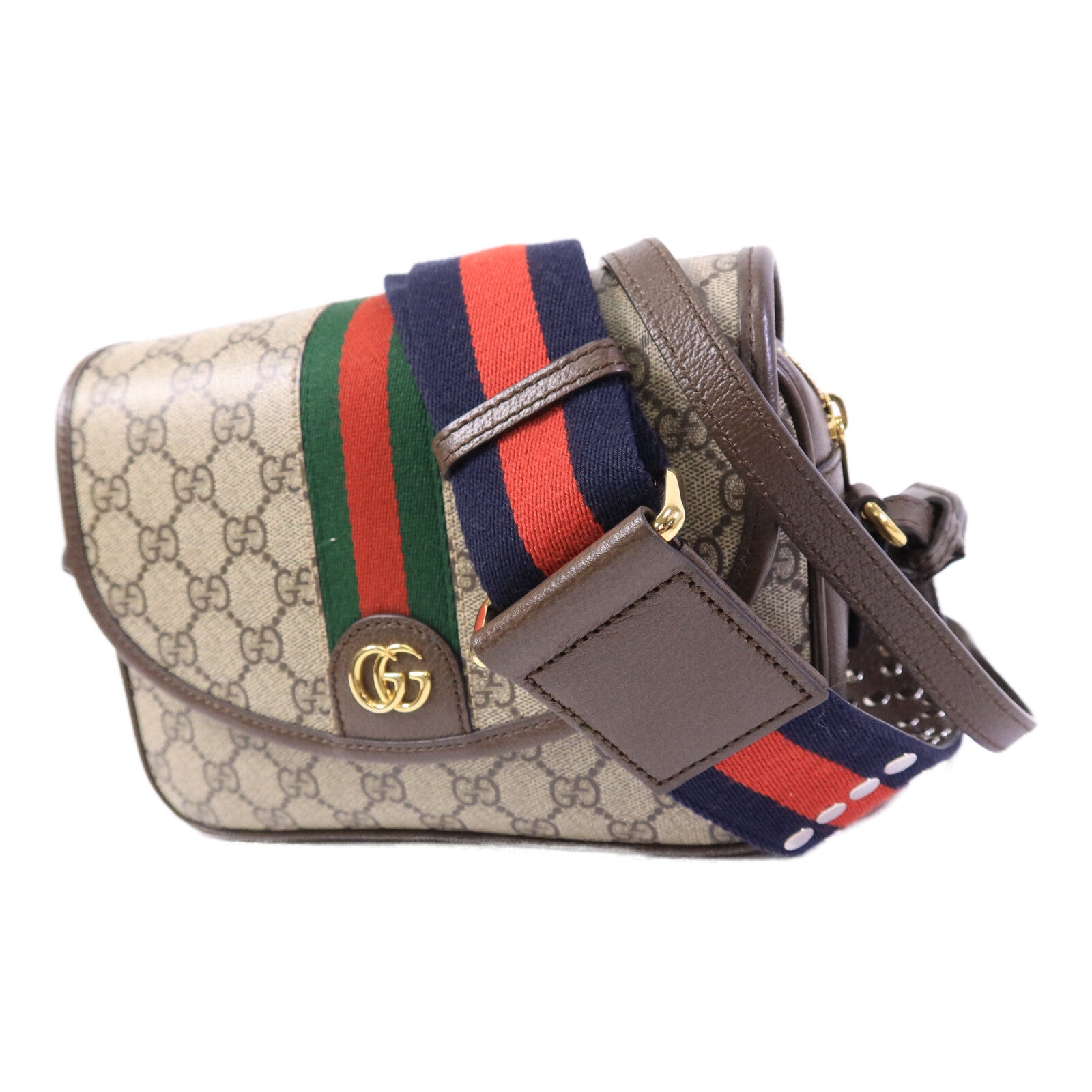 GUCCI 塗層帆布Ophidia GG手挽肩背兩用袋
