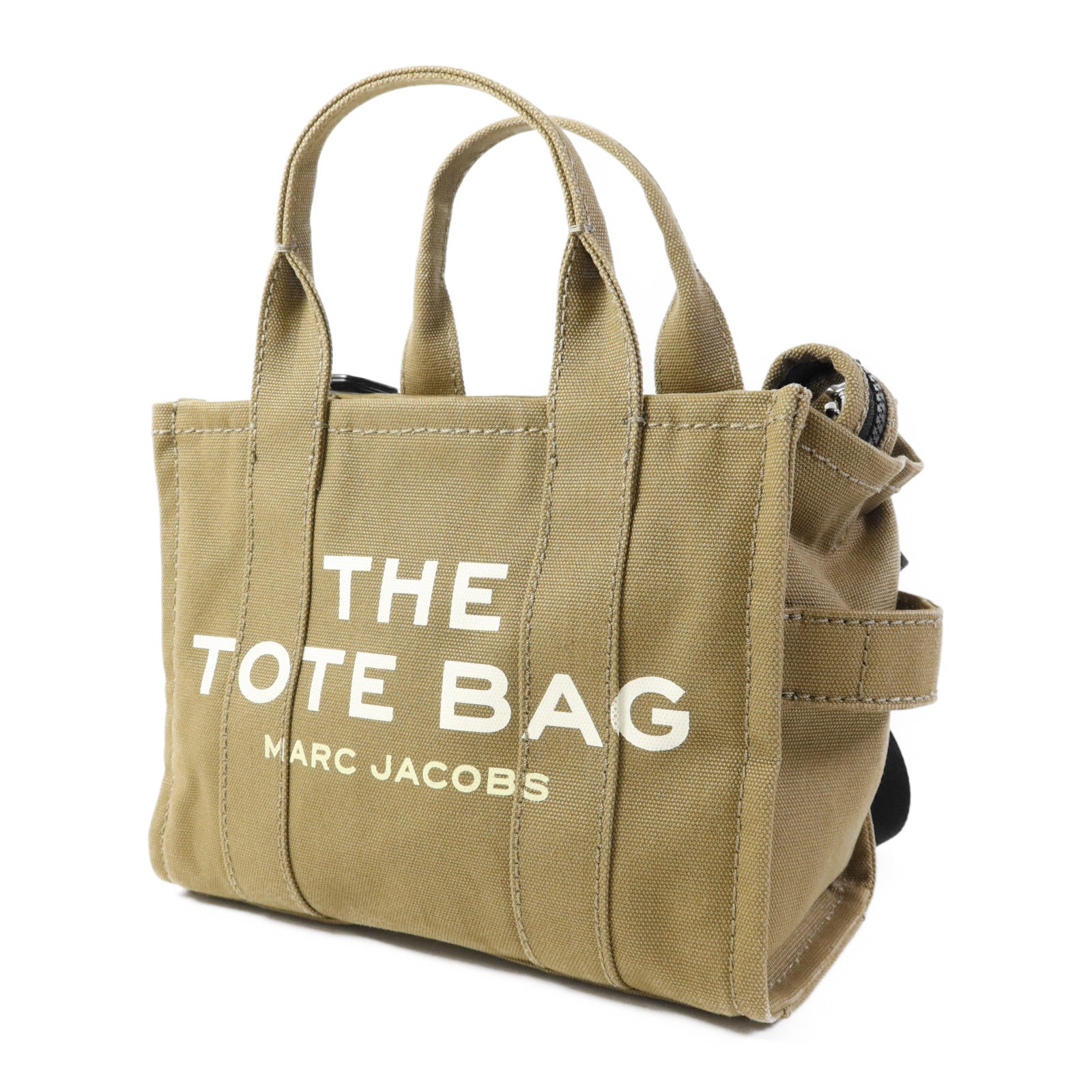 MARC JACOBS 帆布2 Way Shoulder Bag銀扣手挽肩背兩用袋