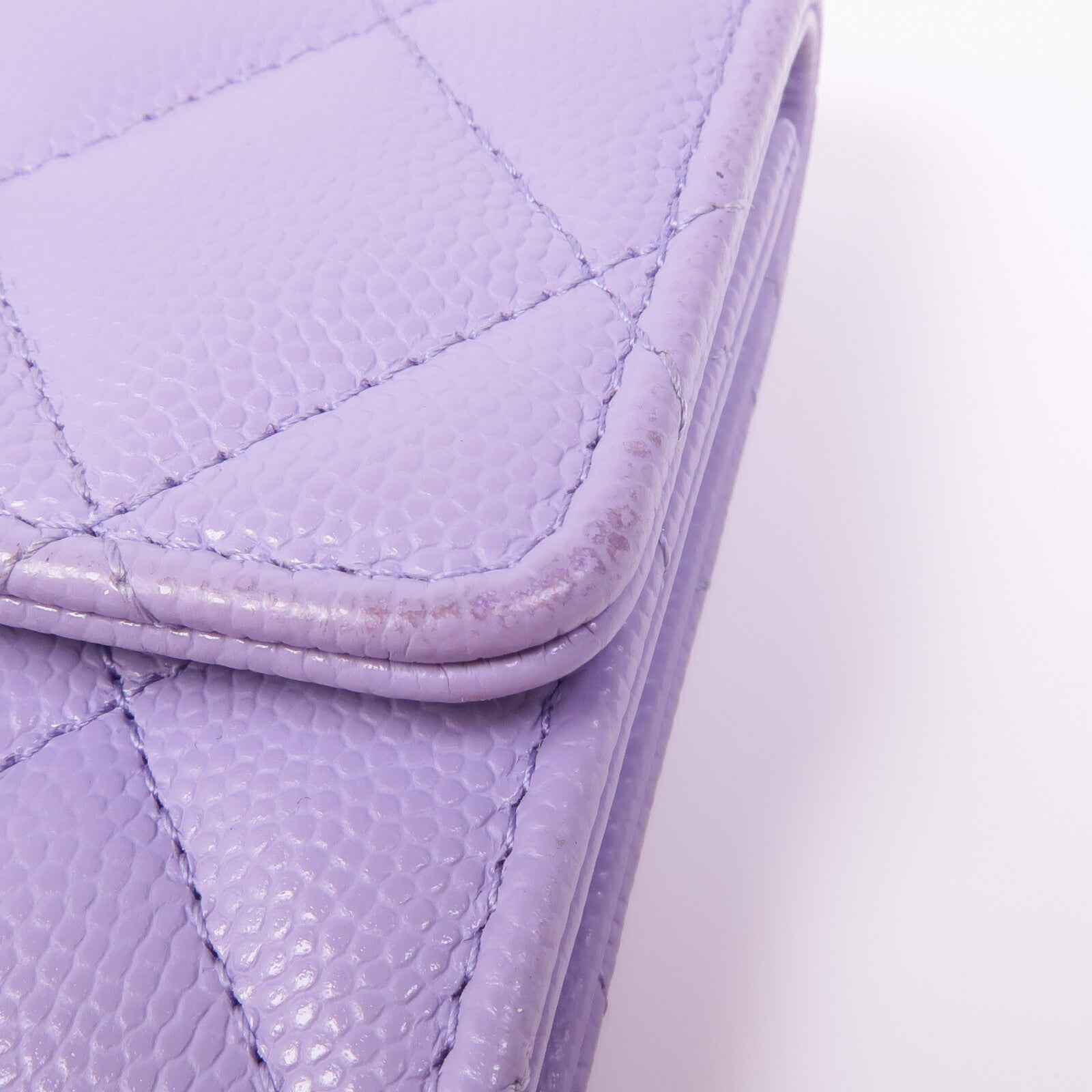 CHANEL 牛皮皮革Wallet金扣錢包