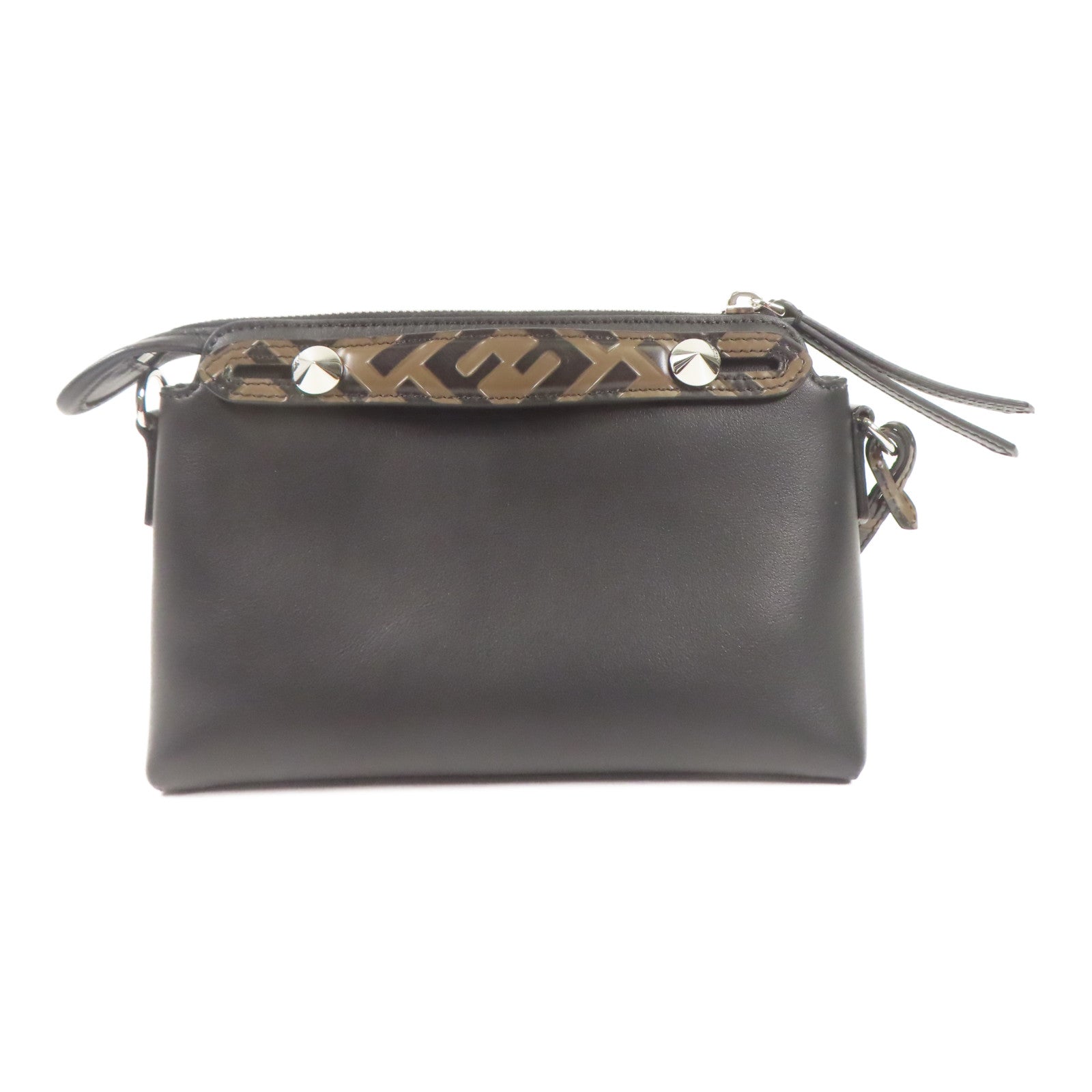 FENDI 牛皮皮革By The Way Mini銀扣肩背袋