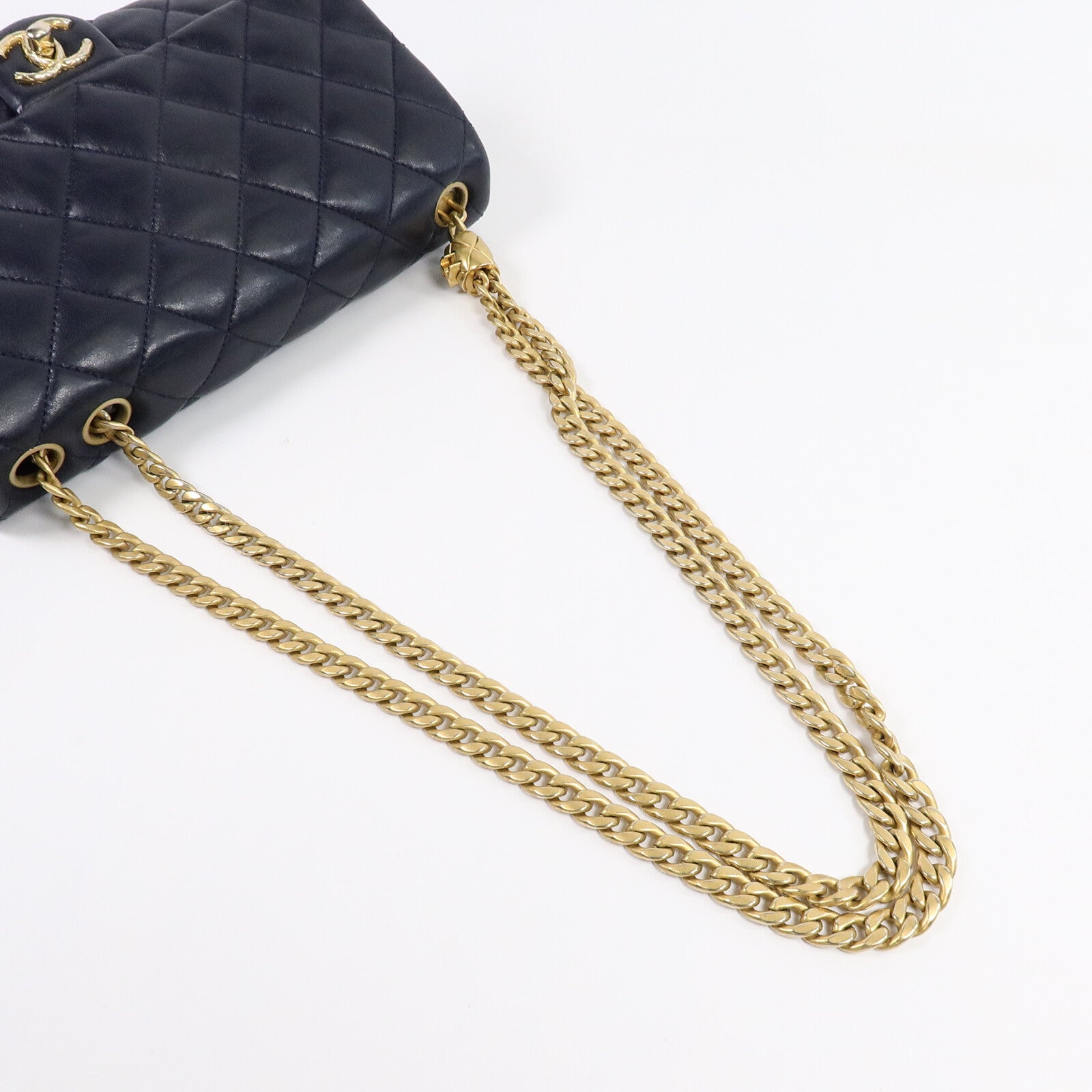 CHANEL 羊皮皮革Chain Shoulder Bag鏈帶肩背袋