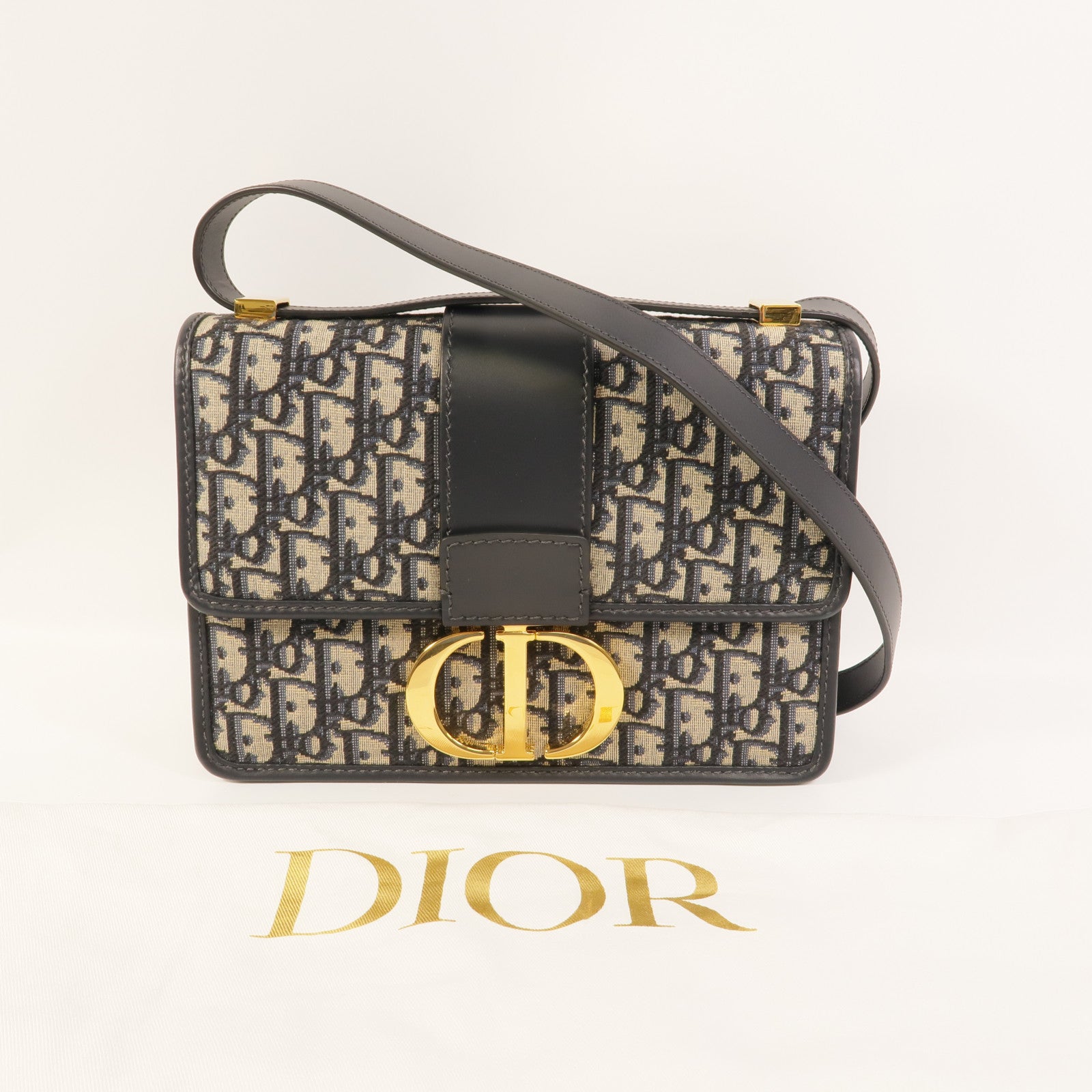 Dior 帆布30 Montaigne肩背袋