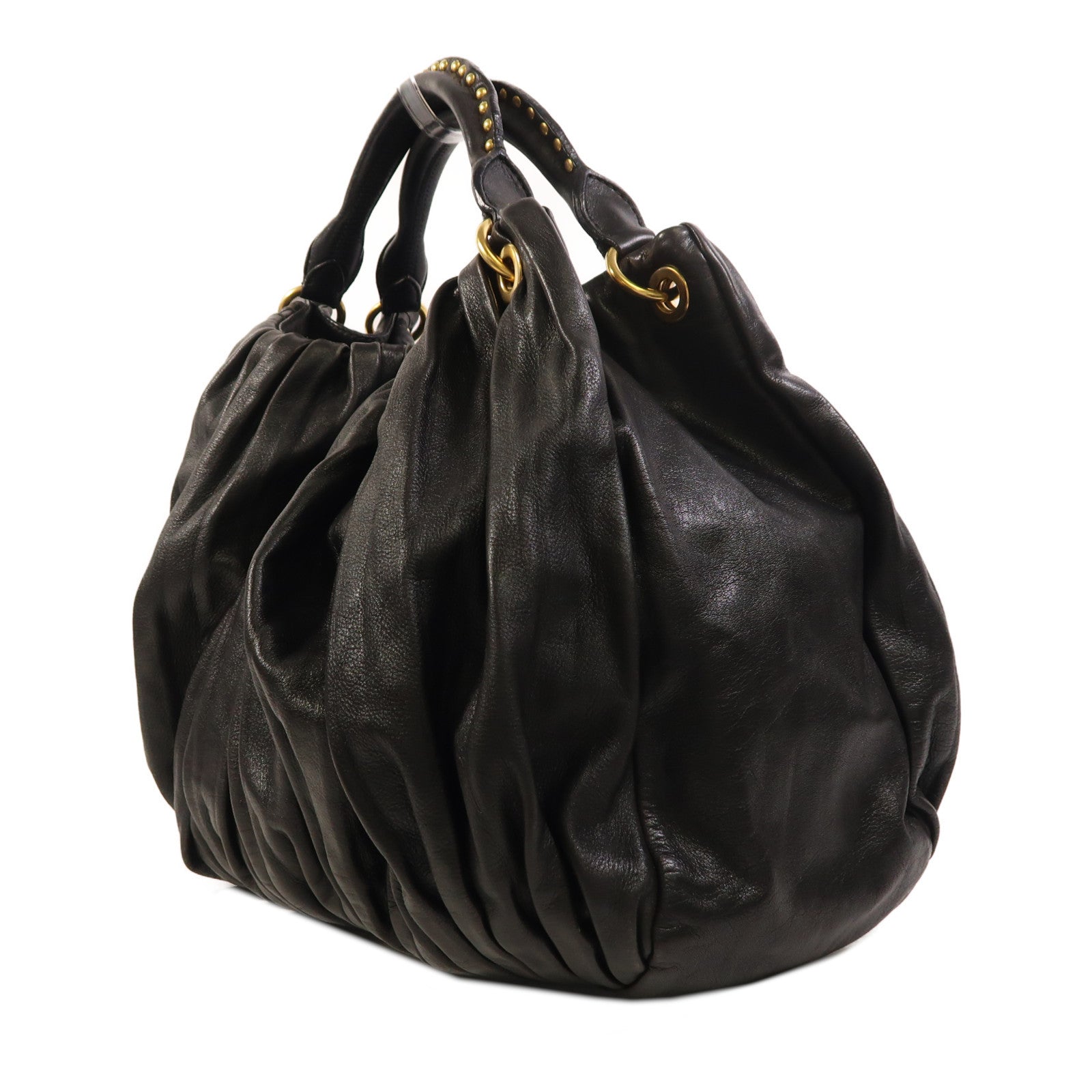 Miu Miu 皮革Hand Bag金扣手挽袋