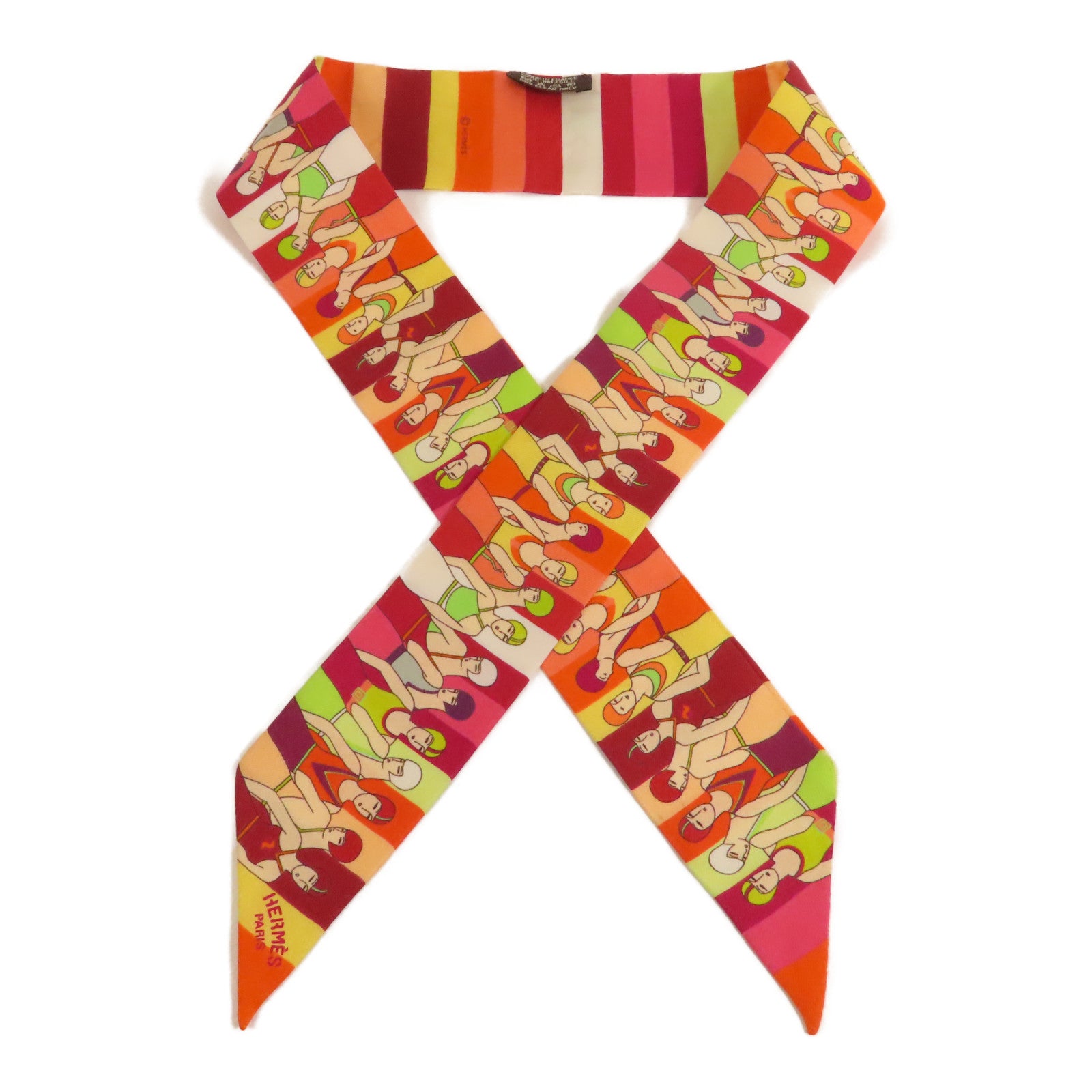 HERMES 絲質Twilly絲巾