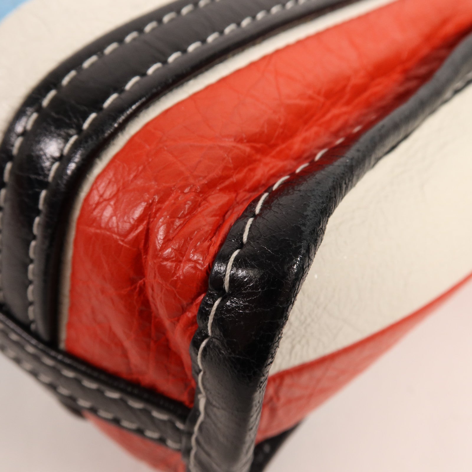 BALENCIAGA 牛皮皮革Bazaar Shopper XXS銀扣手挽肩背兩用袋