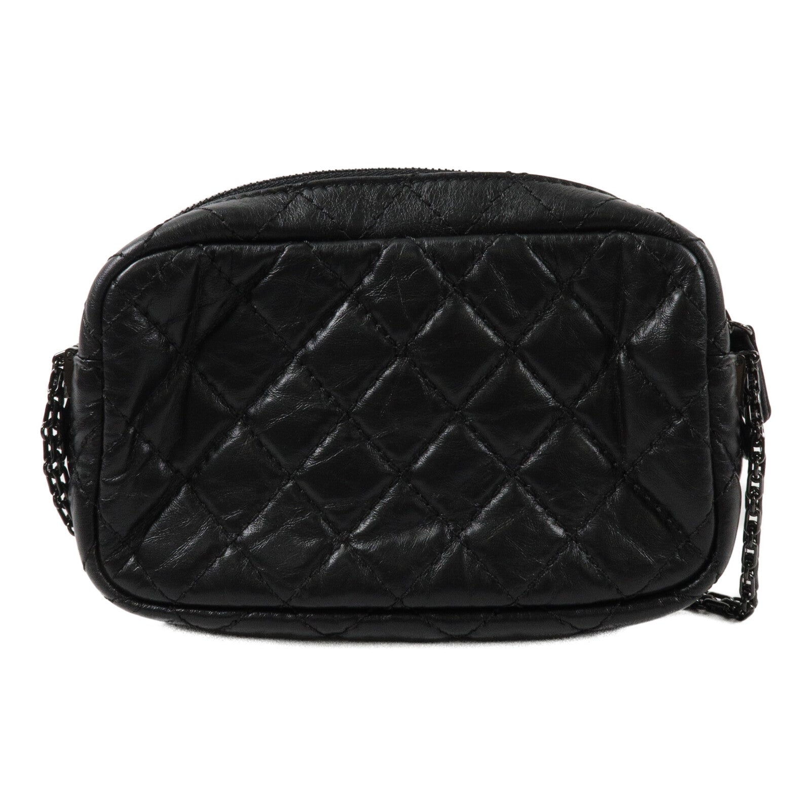 CHANEL 羊皮皮革2.55 Camera Bag鏈帶肩背袋