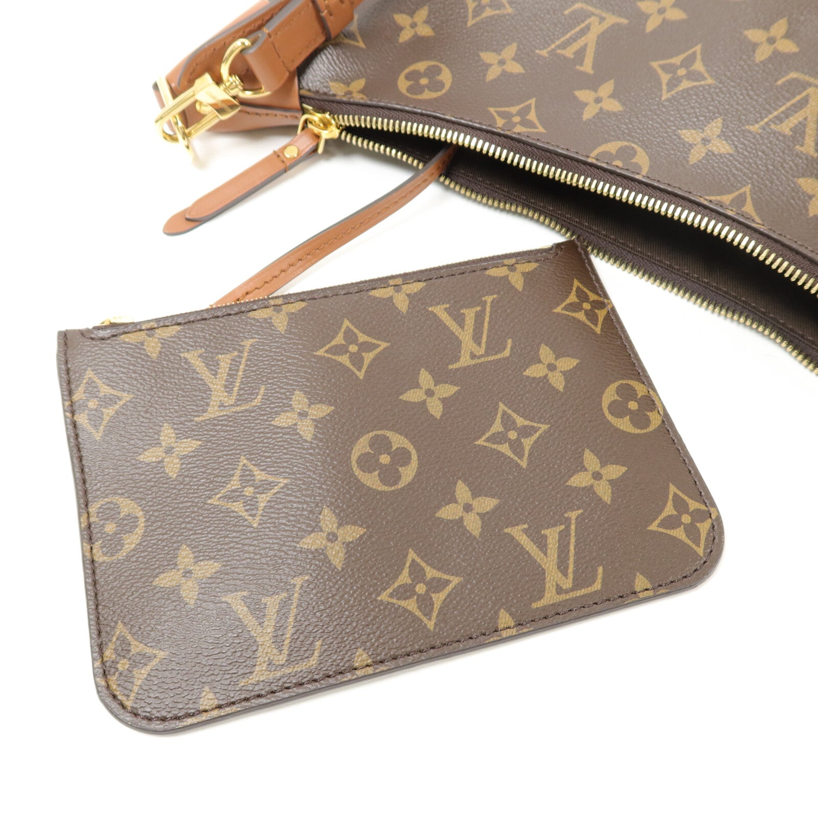 LOUIS VUITTON Monogram Reverse Loop Hobo手挽肩背兩用袋
