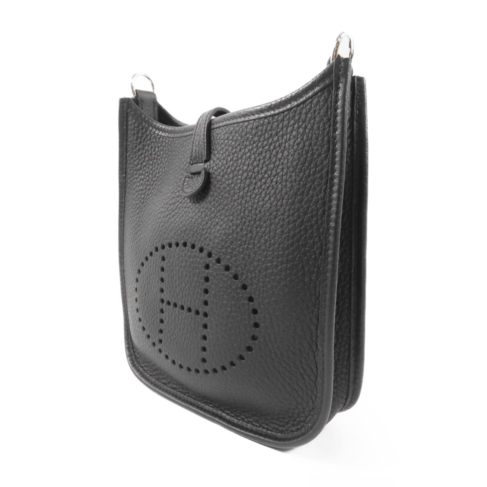 HERMES Clemence皮革Evelyne TPM銀扣肩背袋