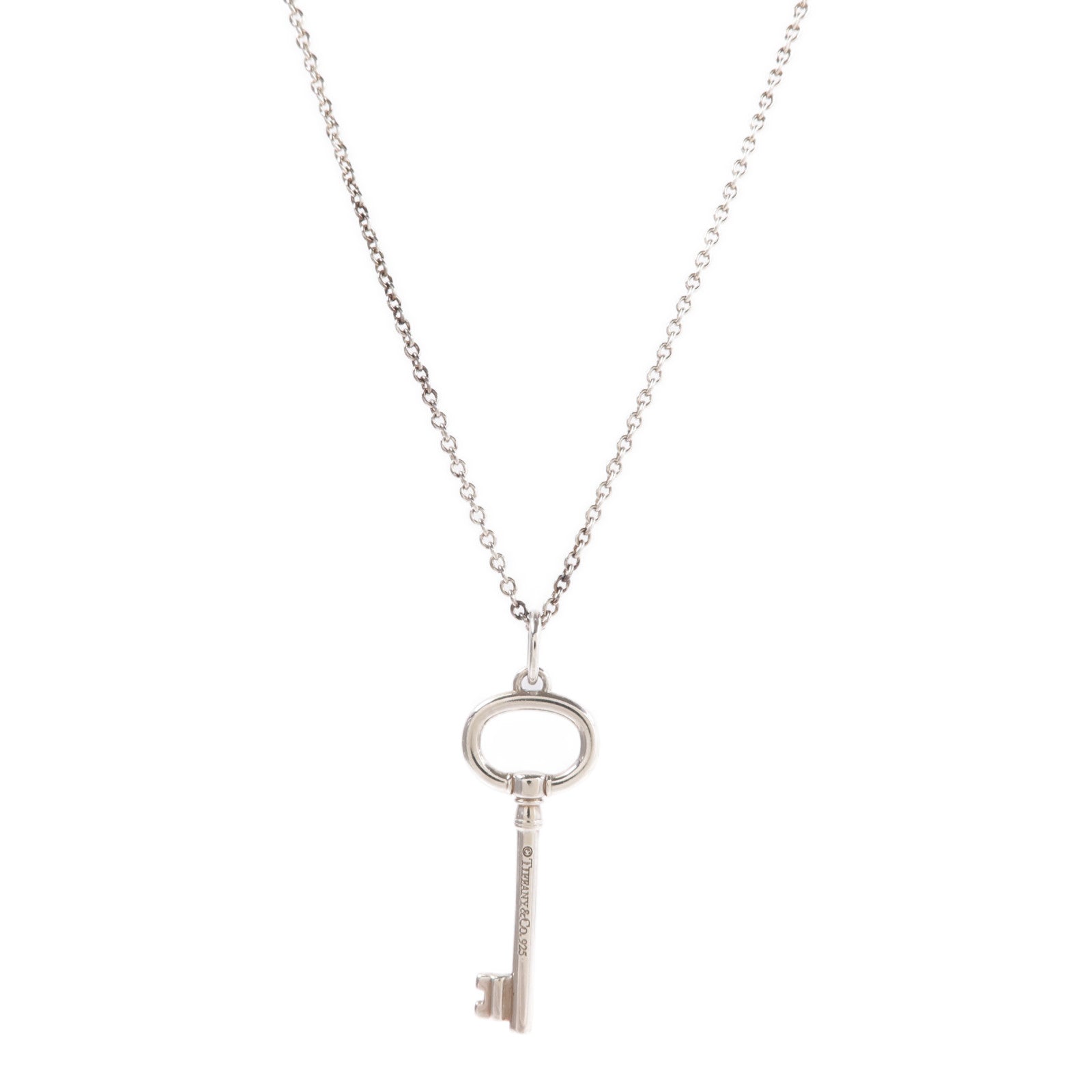 TIFFANY＆CO 925純銀Key Pendant項鍊