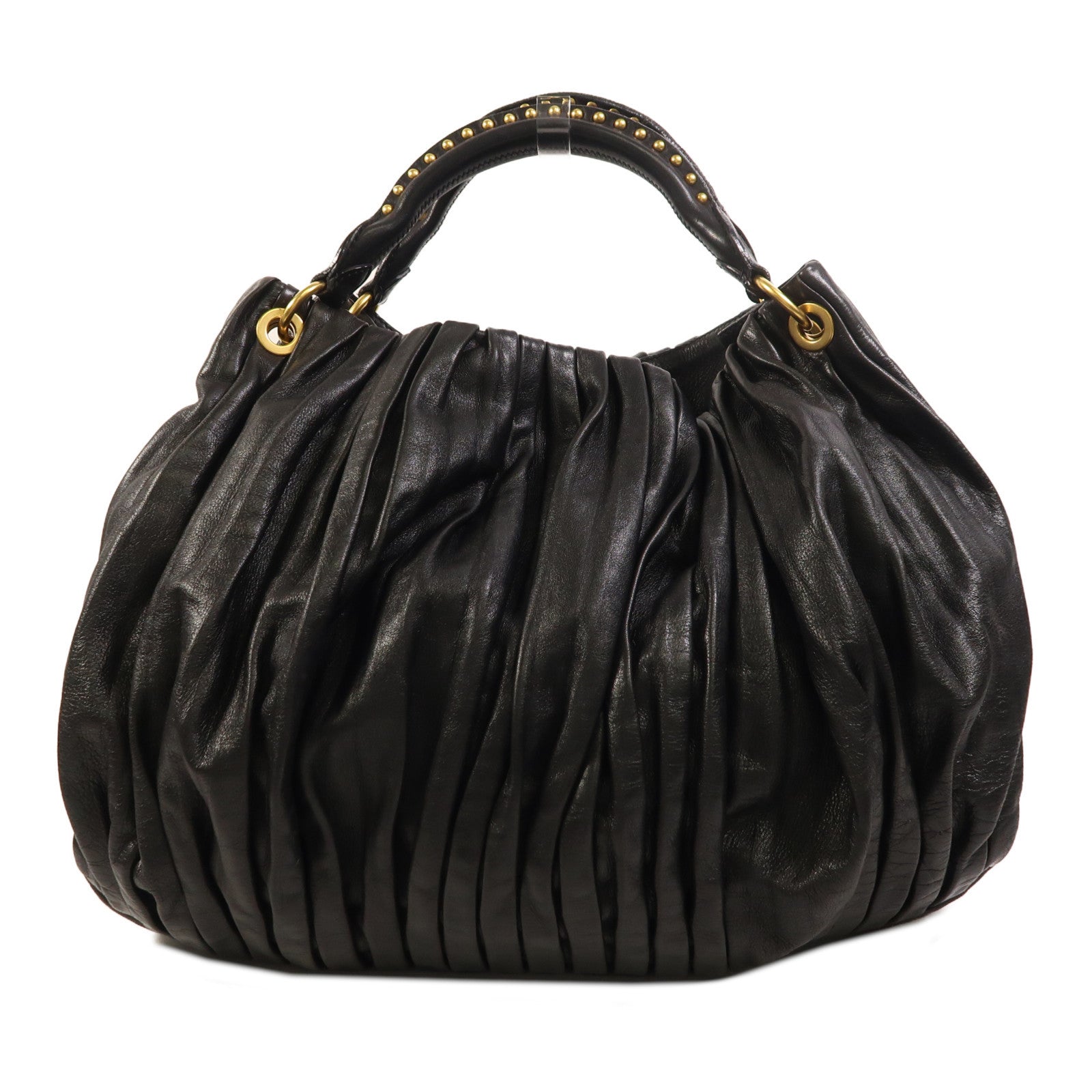 Miu Miu 皮革Hand Bag金扣手挽袋