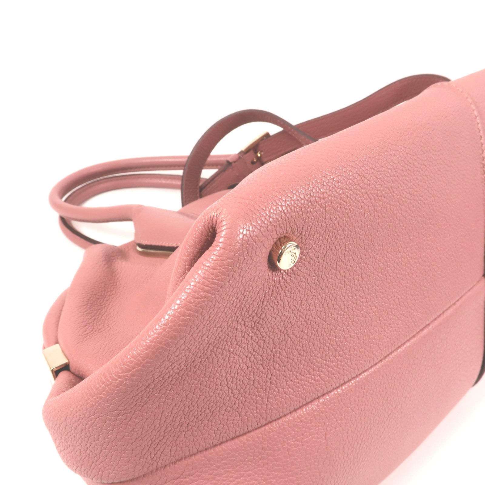 TOD'S 牛皮皮革Shoulder Bag金扣手挽肩背兩用袋
