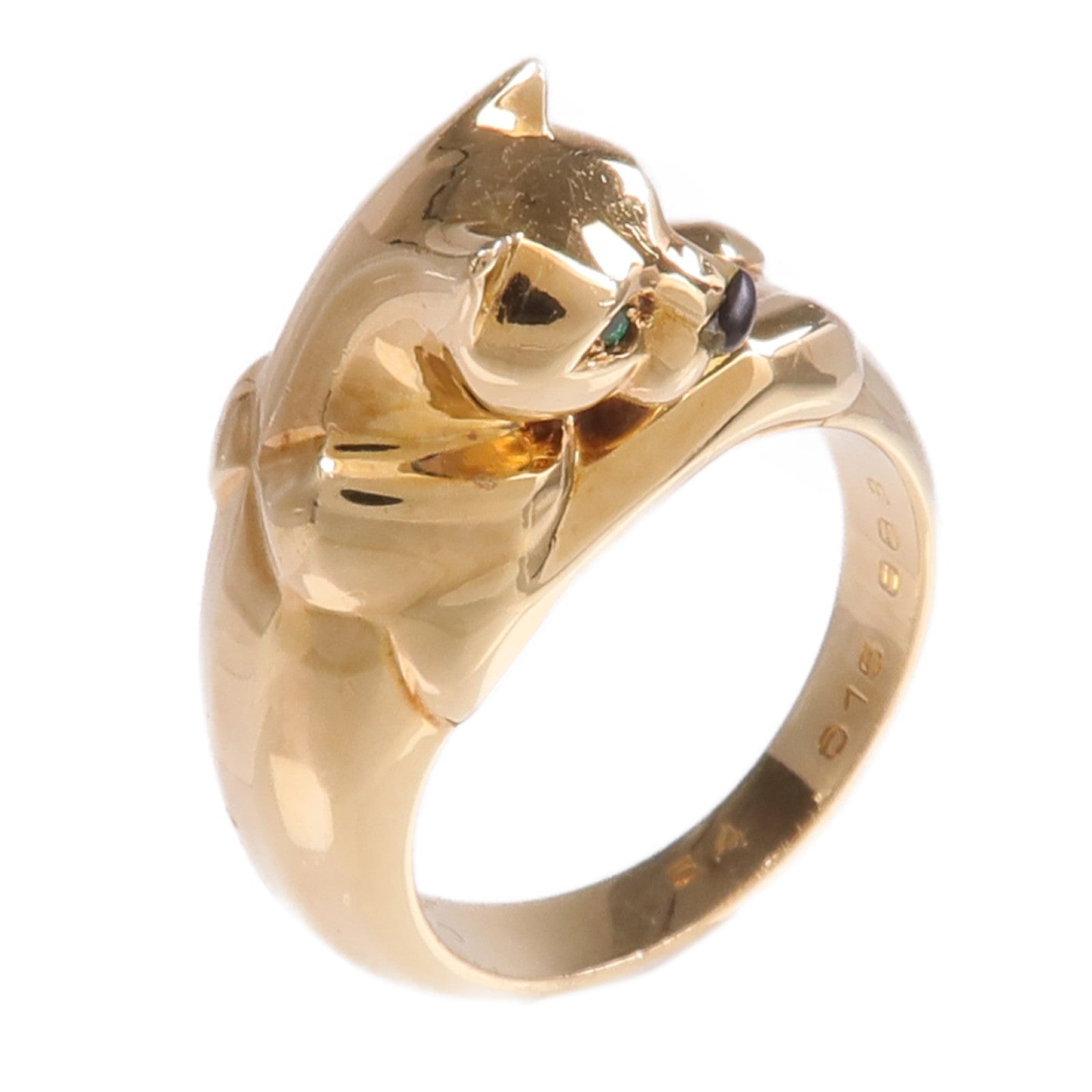 CARTIER 18K黃金Panthere de Cartier Ring戒指Cartier#54/US#6.75