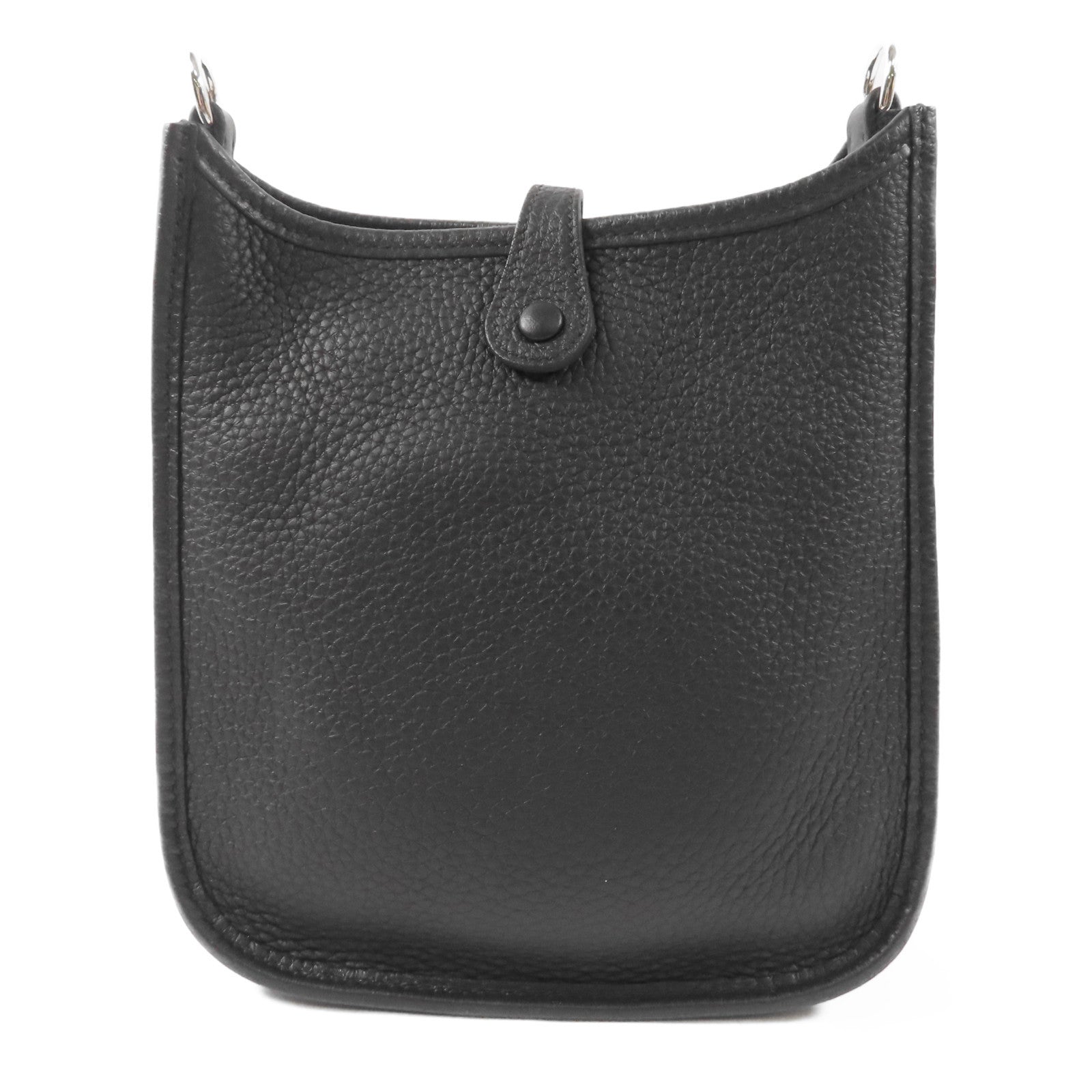 HERMES Clemence皮革Evelyne TPM銀扣肩背袋