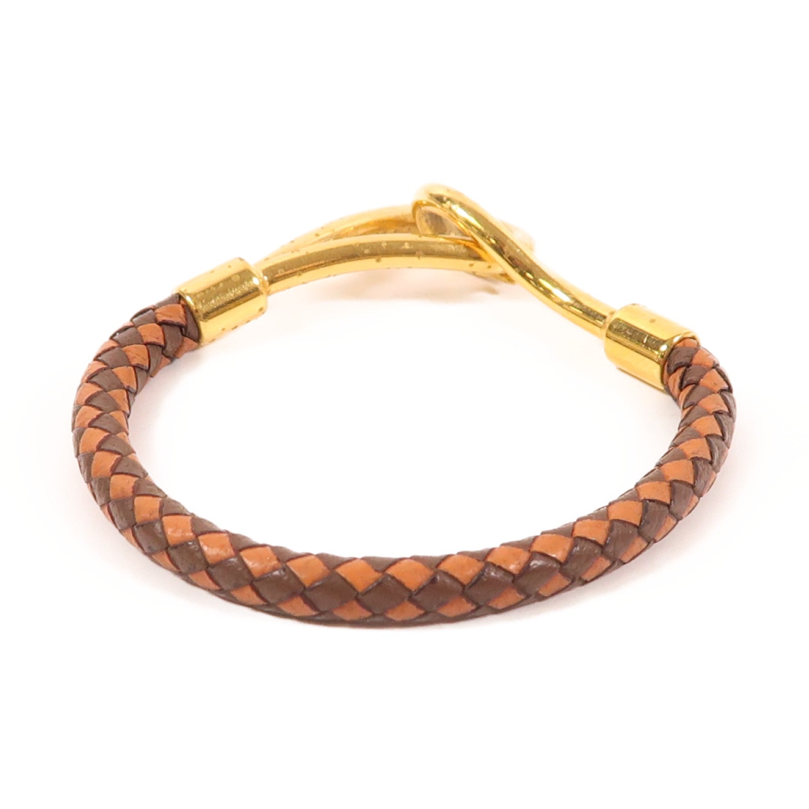 HERMES Epsom皮革Jumbo Bracelet金扣手鏈
