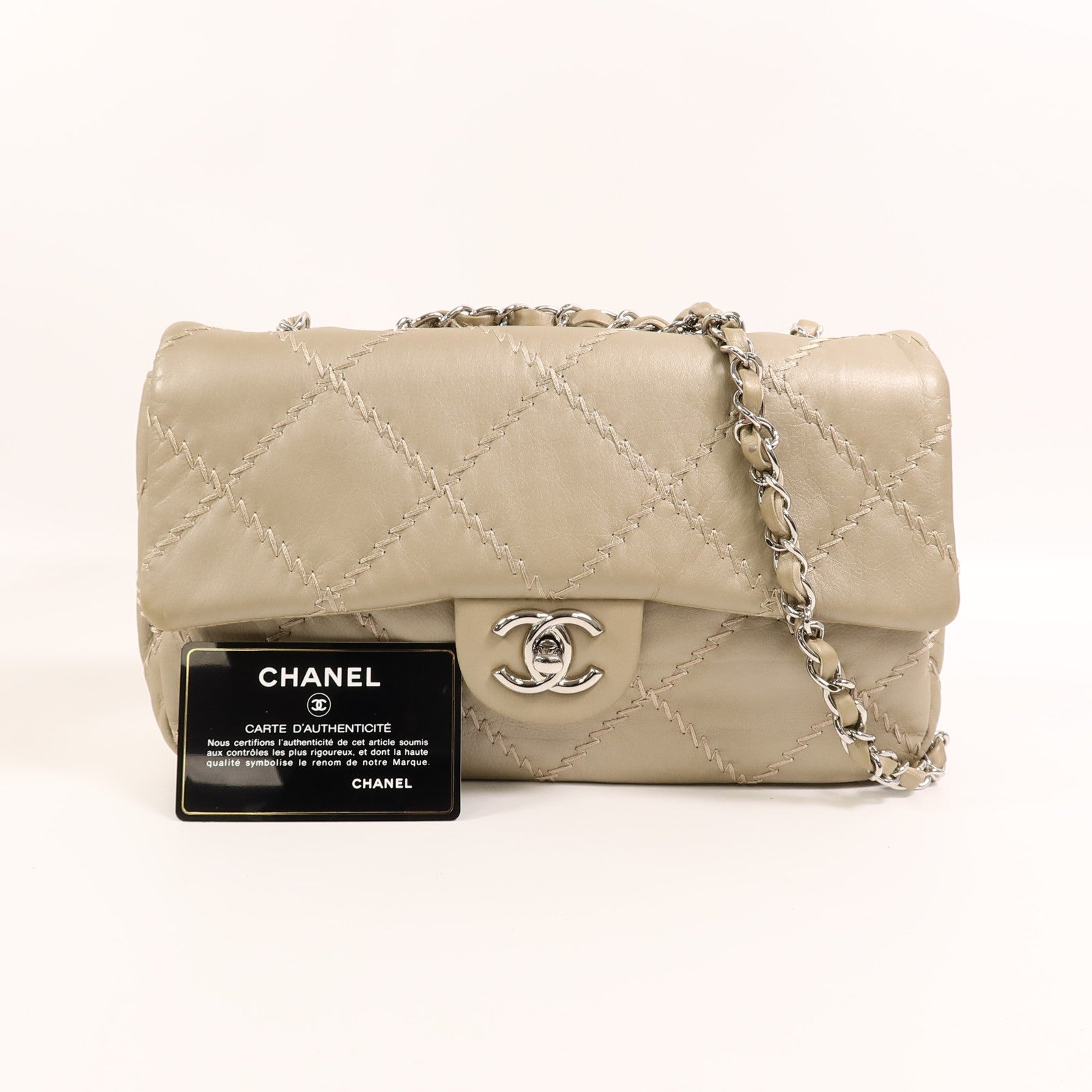 CHANEL 羊皮皮革Chain Shoulder鏈帶肩背袋
