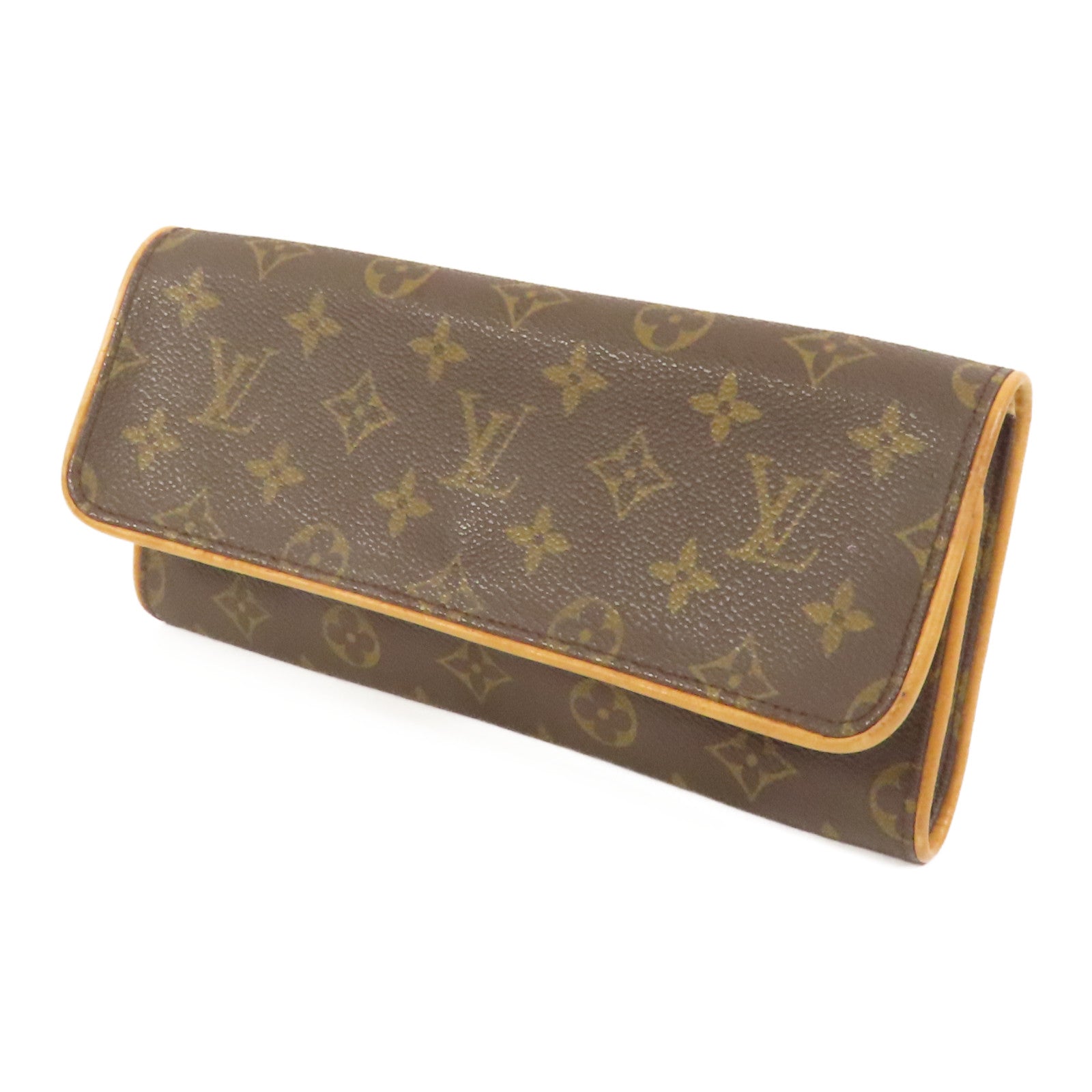 LOUIS VUITTON Monogram Pochette Twin GM金扣肩背袋
