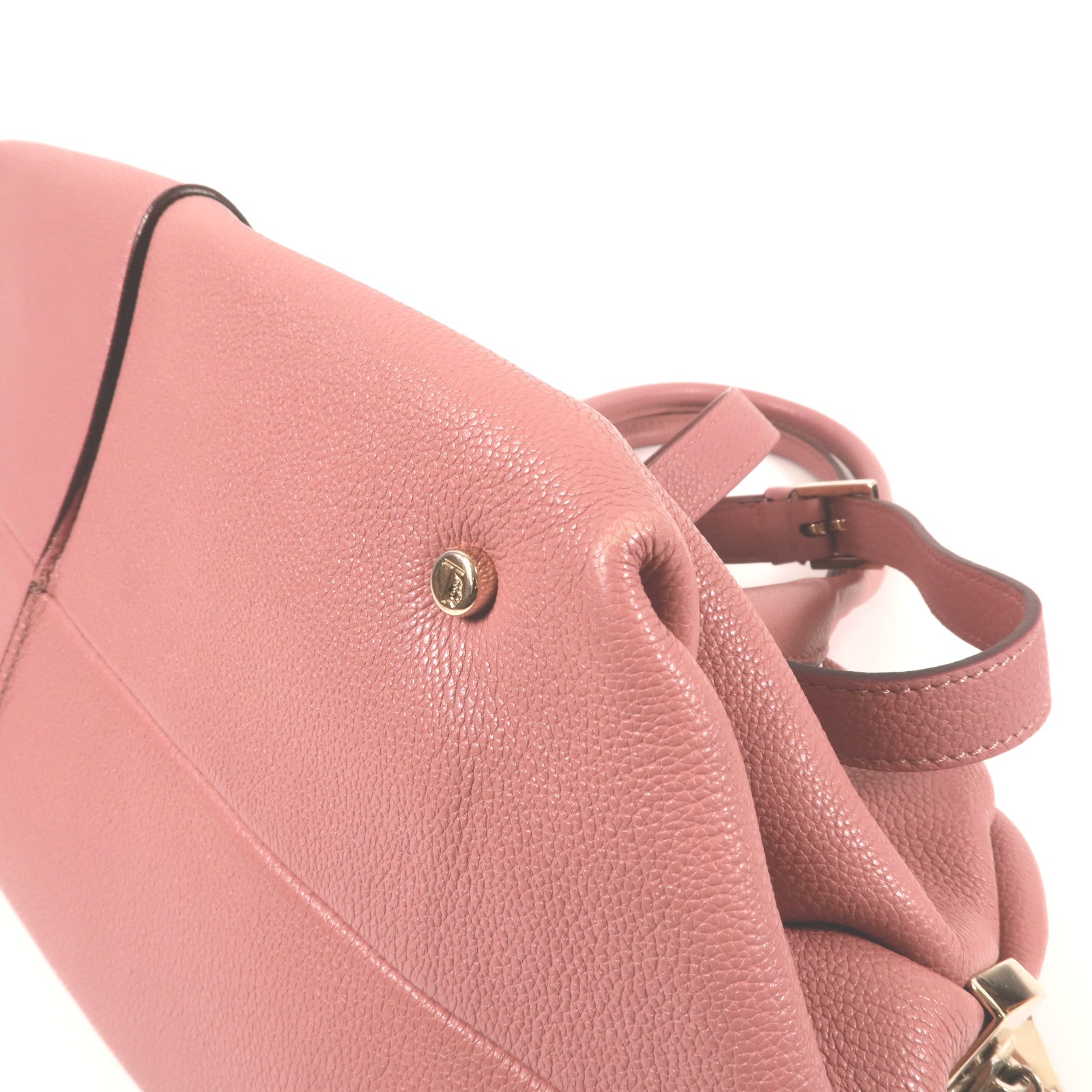TOD'S 牛皮皮革Shoulder Bag金扣手挽肩背兩用袋