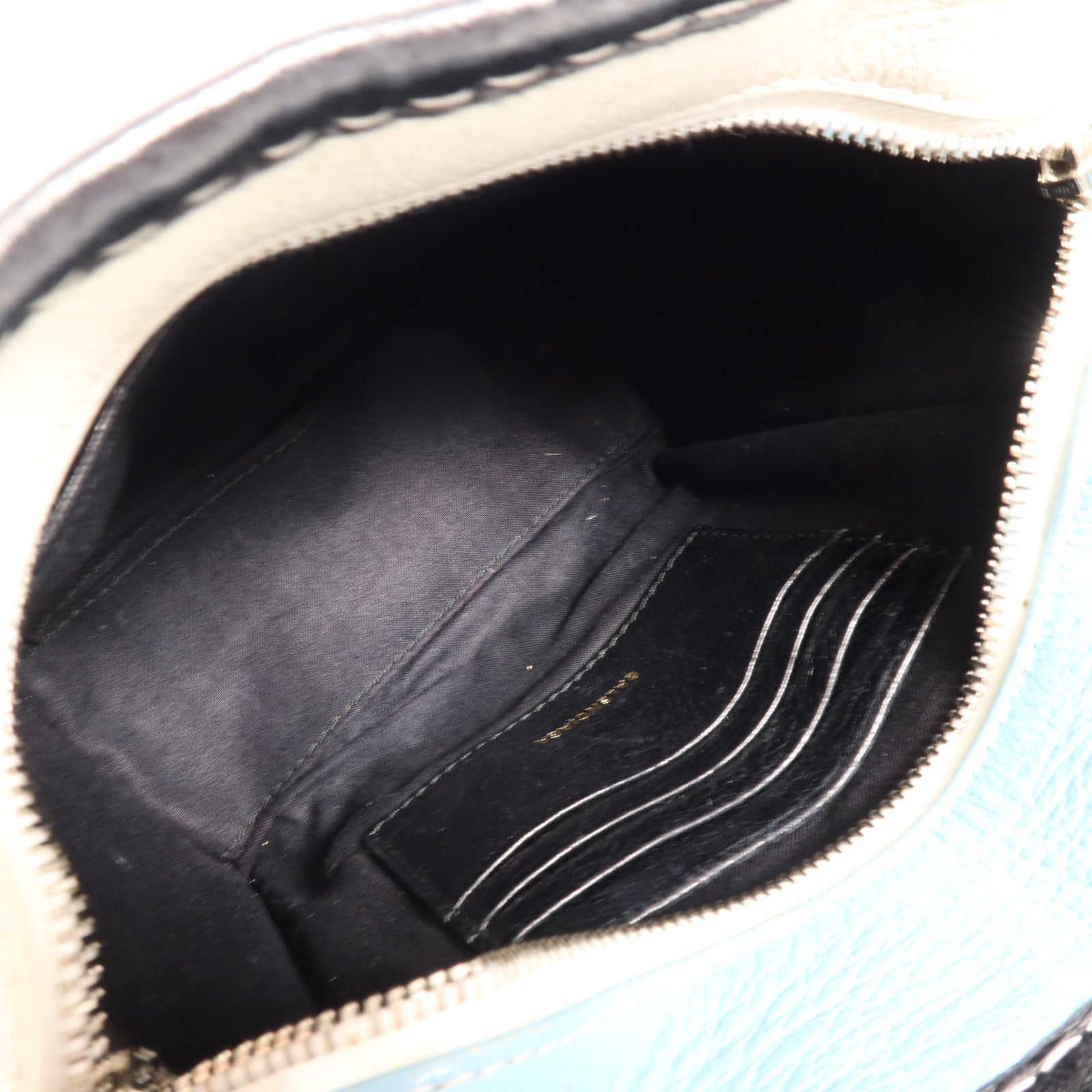 BALENCIAGA 牛皮皮革Bazaar Shopper XXS銀扣手挽肩背兩用袋