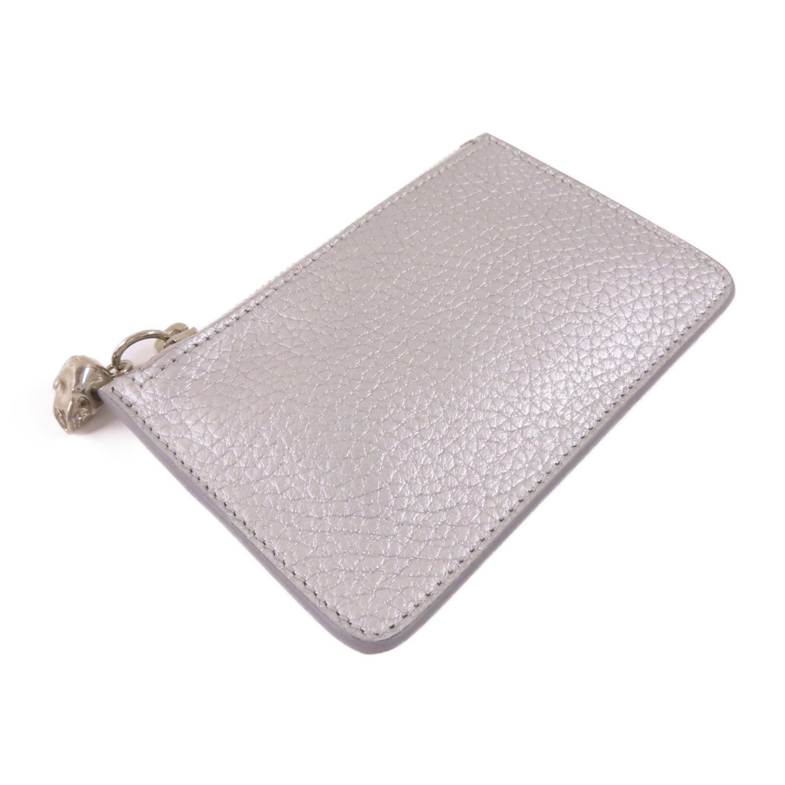 SELECTION 皮革Alexander Mcqueen Coin Case銀扣零錢包