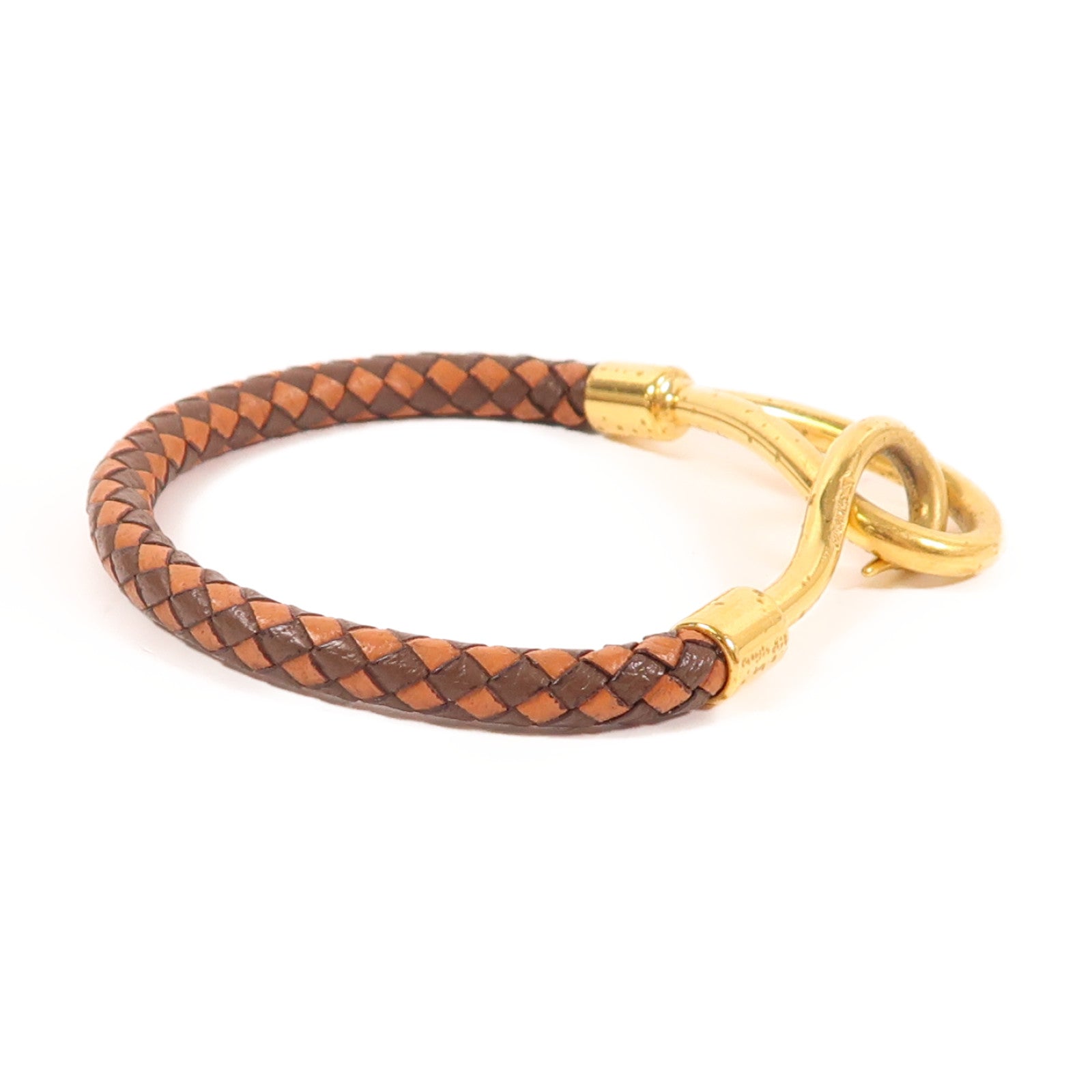 HERMES Epsom皮革Jumbo Bracelet金扣手鏈