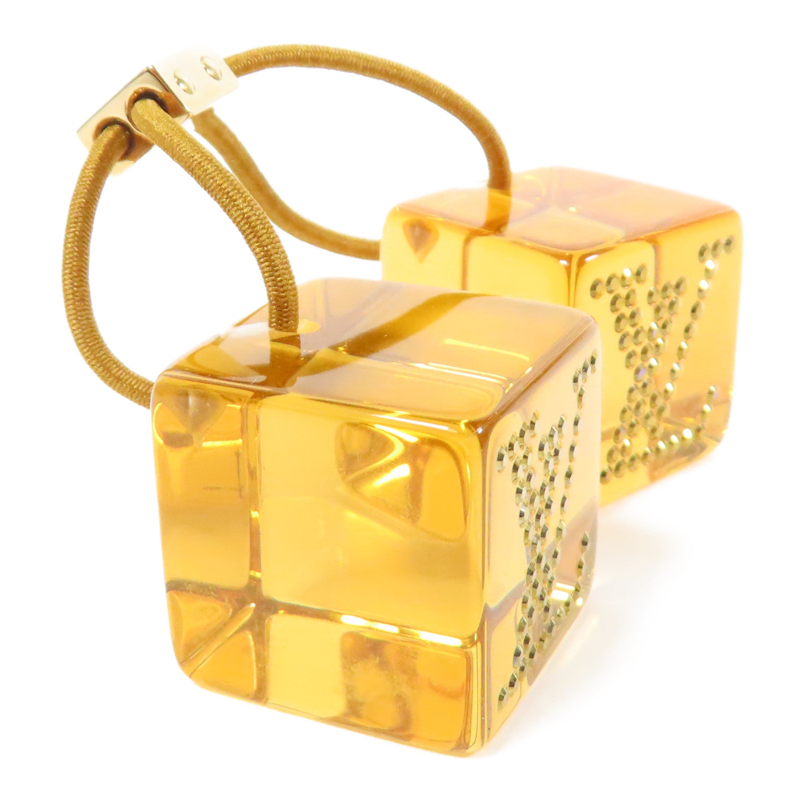 LOUIS VUITTON PVC Hair Cube金扣髮圈