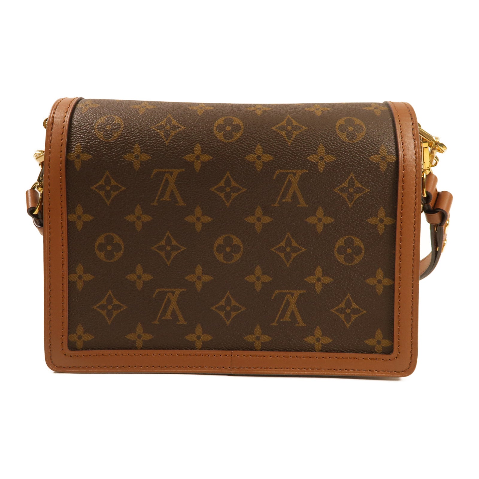 LOUIS VUITTON 【激減優惠】Monogram Reverse Dauphine MM金扣肩背袋