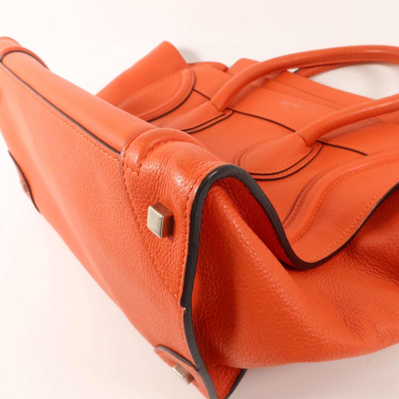 CELINE 牛皮皮革Mini Luggage手挽袋