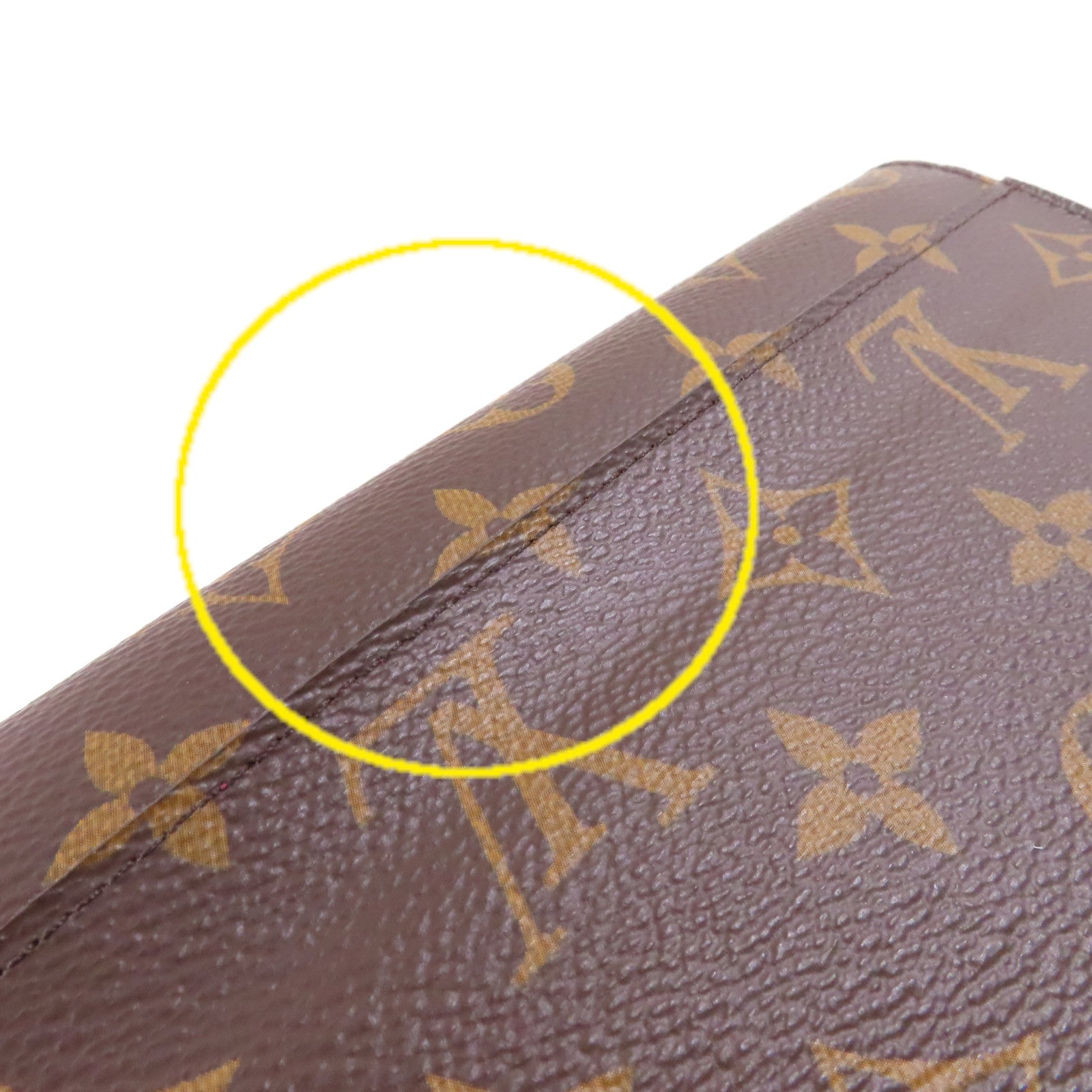LOUIS VUITTON Monogram Sarah Wallet金扣長錢包啡色/酒紅色