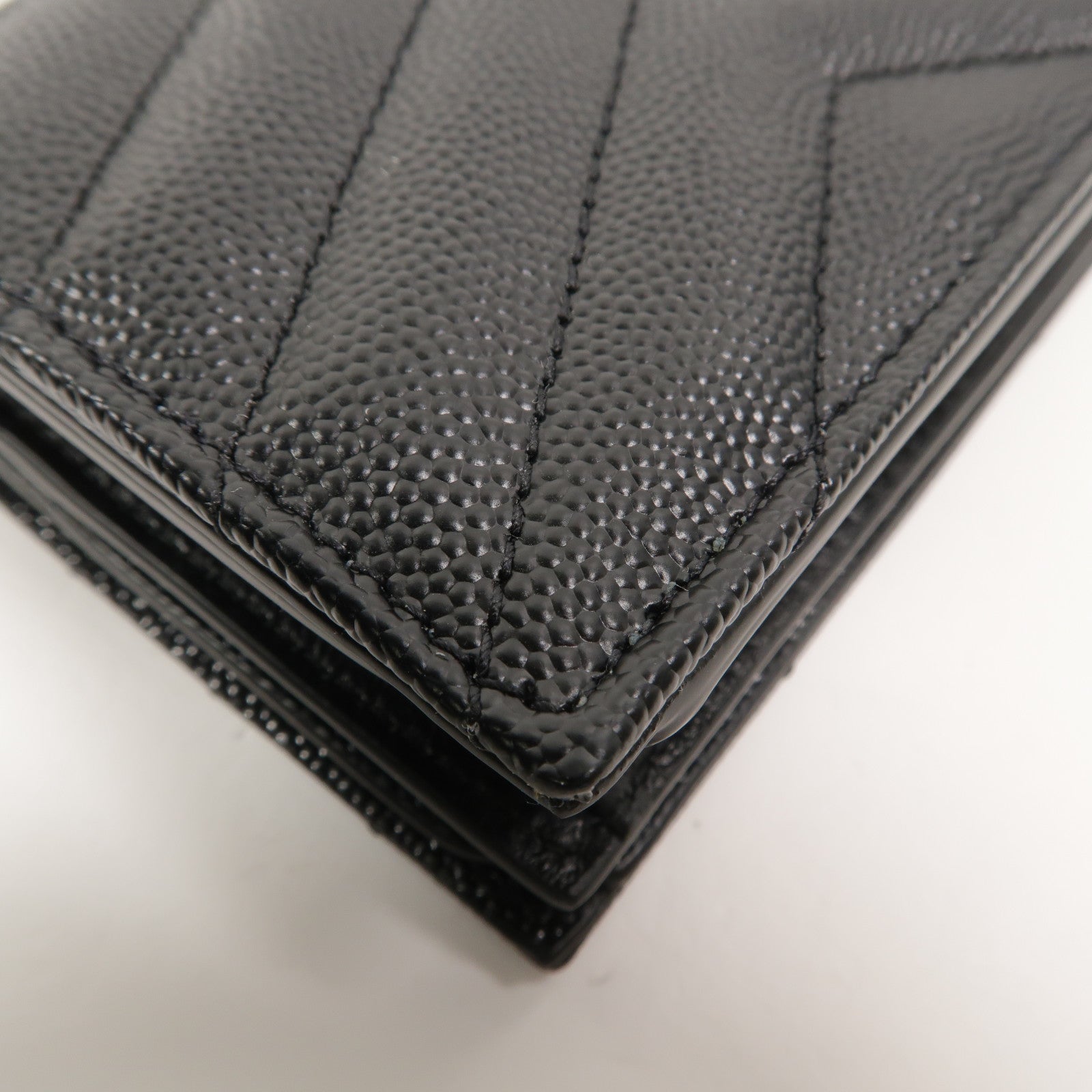 SAINT LAURENT 牛皮皮革Cassandre Matelasse Flap Card Case錢包