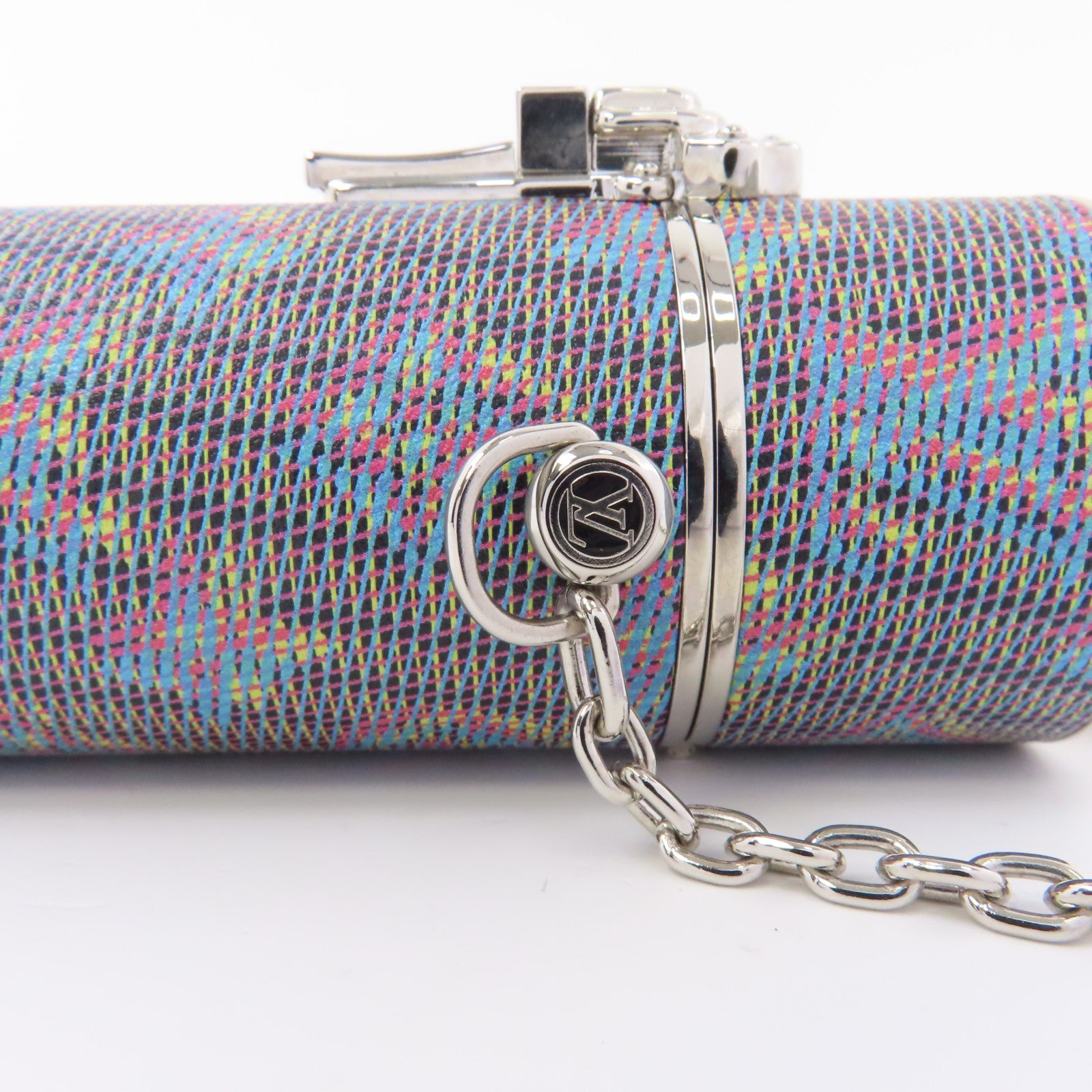 LOUIS VUITTON 金屬Pop Lip Case銀扣口紅盒灰色/銀色