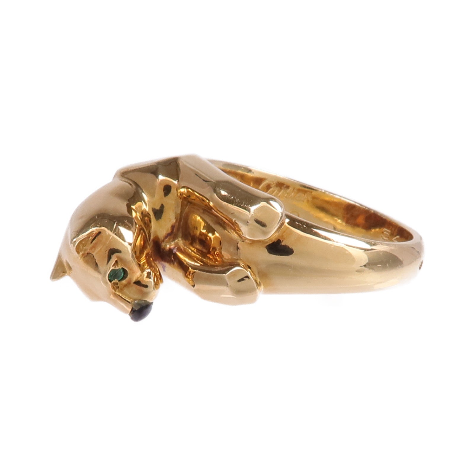 CARTIER 18K黃金Panthere de Cartier Ring戒指Cartier#54/US#6.75
