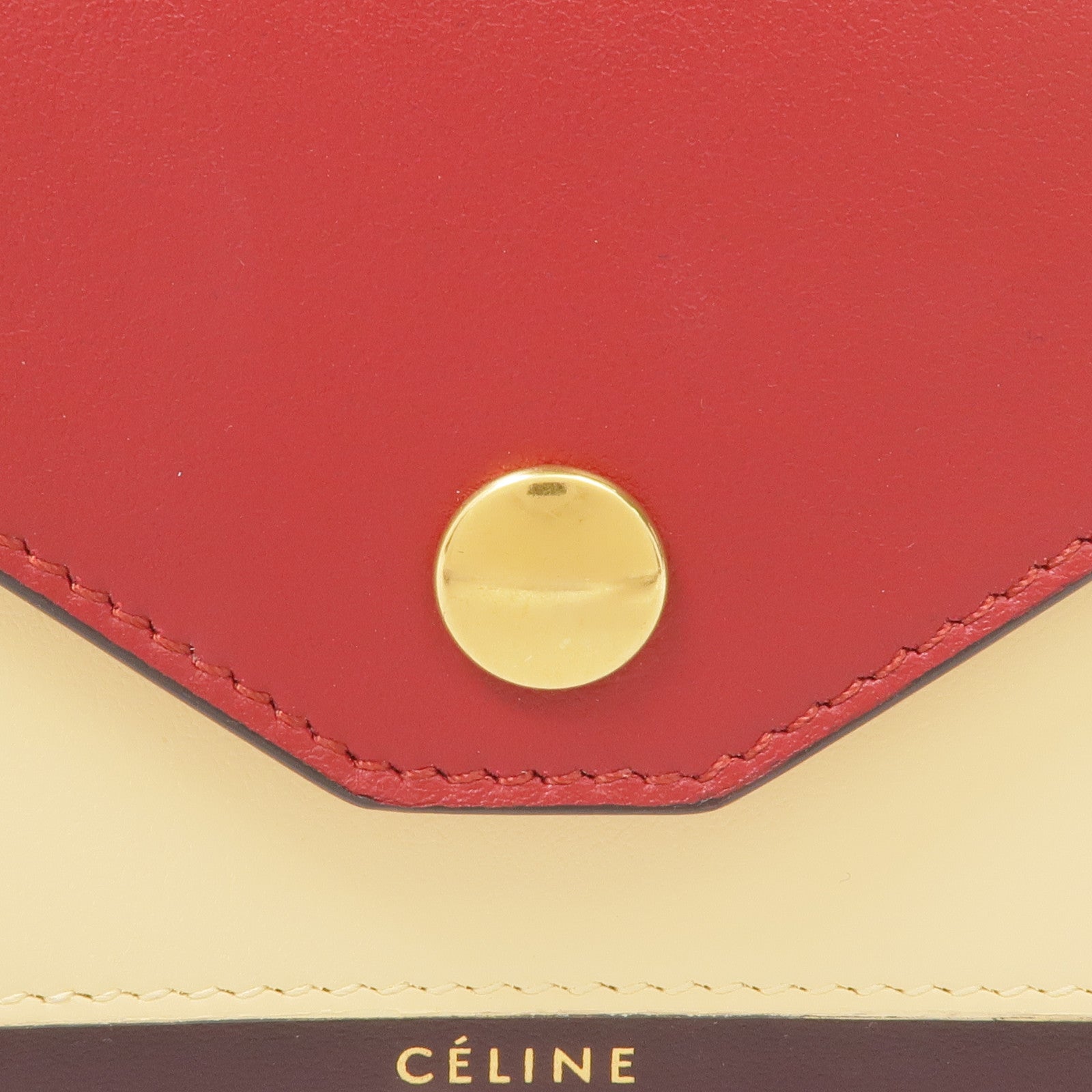 CELINE 牛皮皮革Card Case金扣卡片套