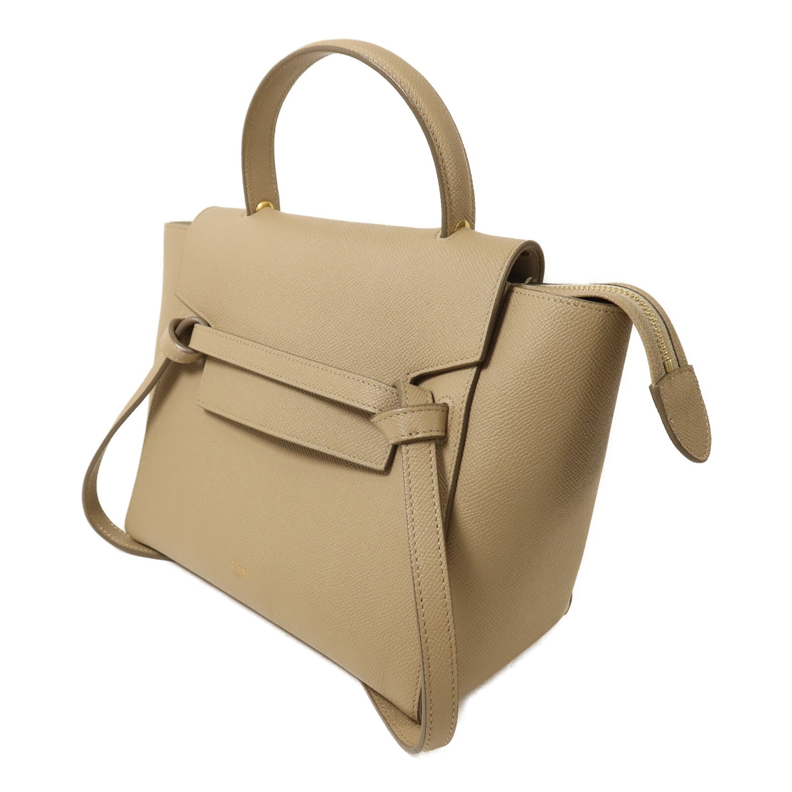 CELINE 牛皮皮革Micro Belt Bag金扣手挽肩背兩用袋