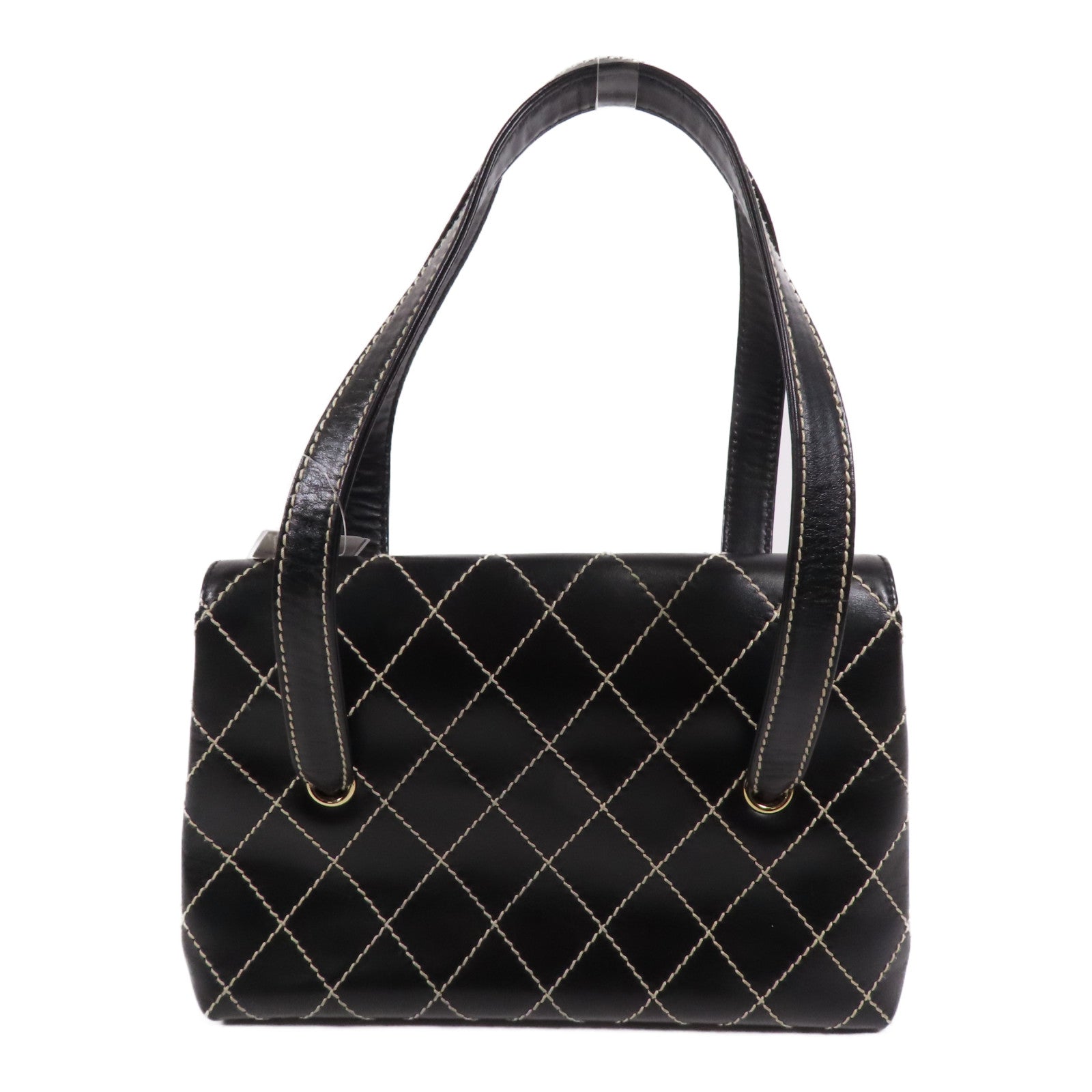 CHANEL 牛皮皮革Shoulder Bag金扣肩背袋