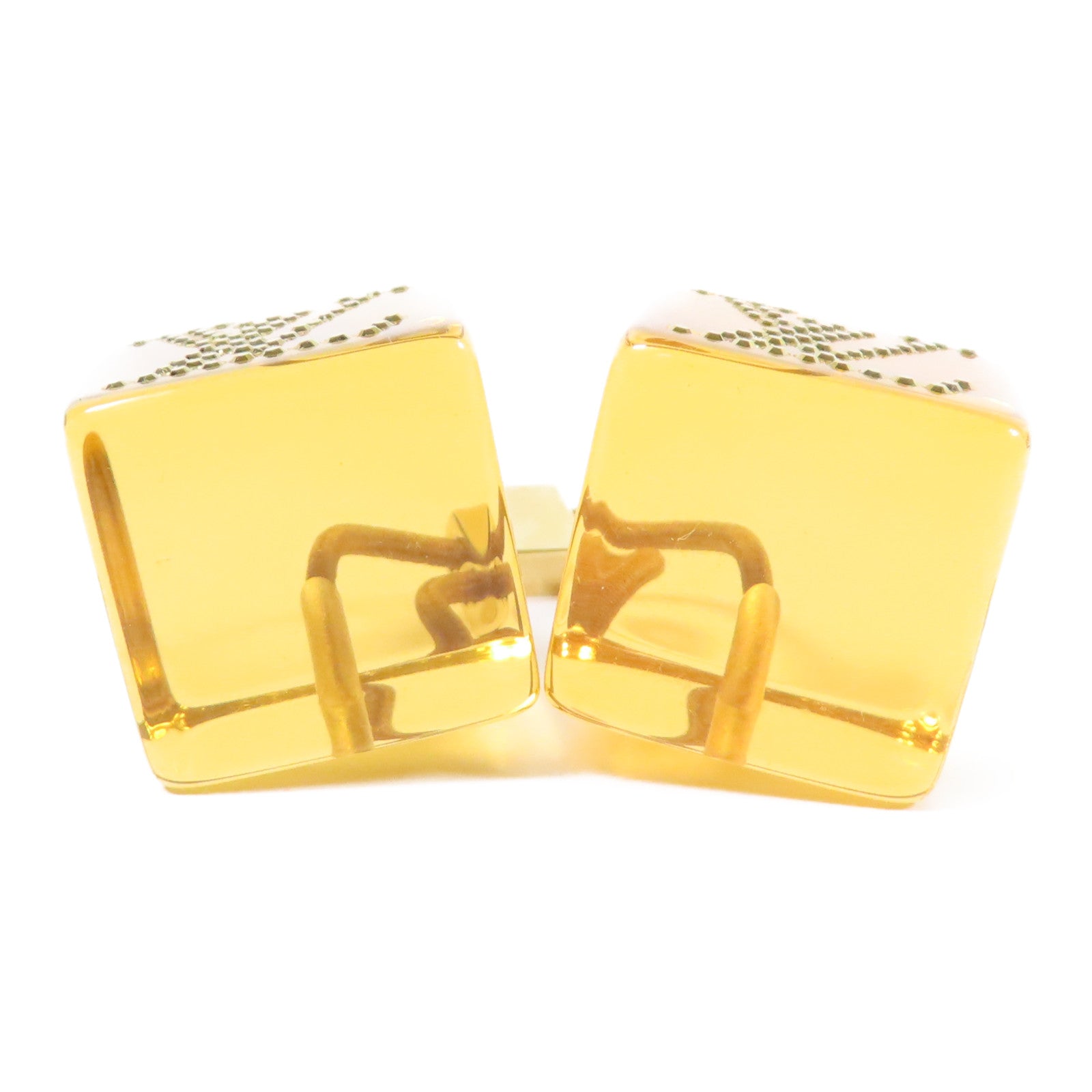 LOUIS VUITTON PVC Hair Cube金扣髮圈