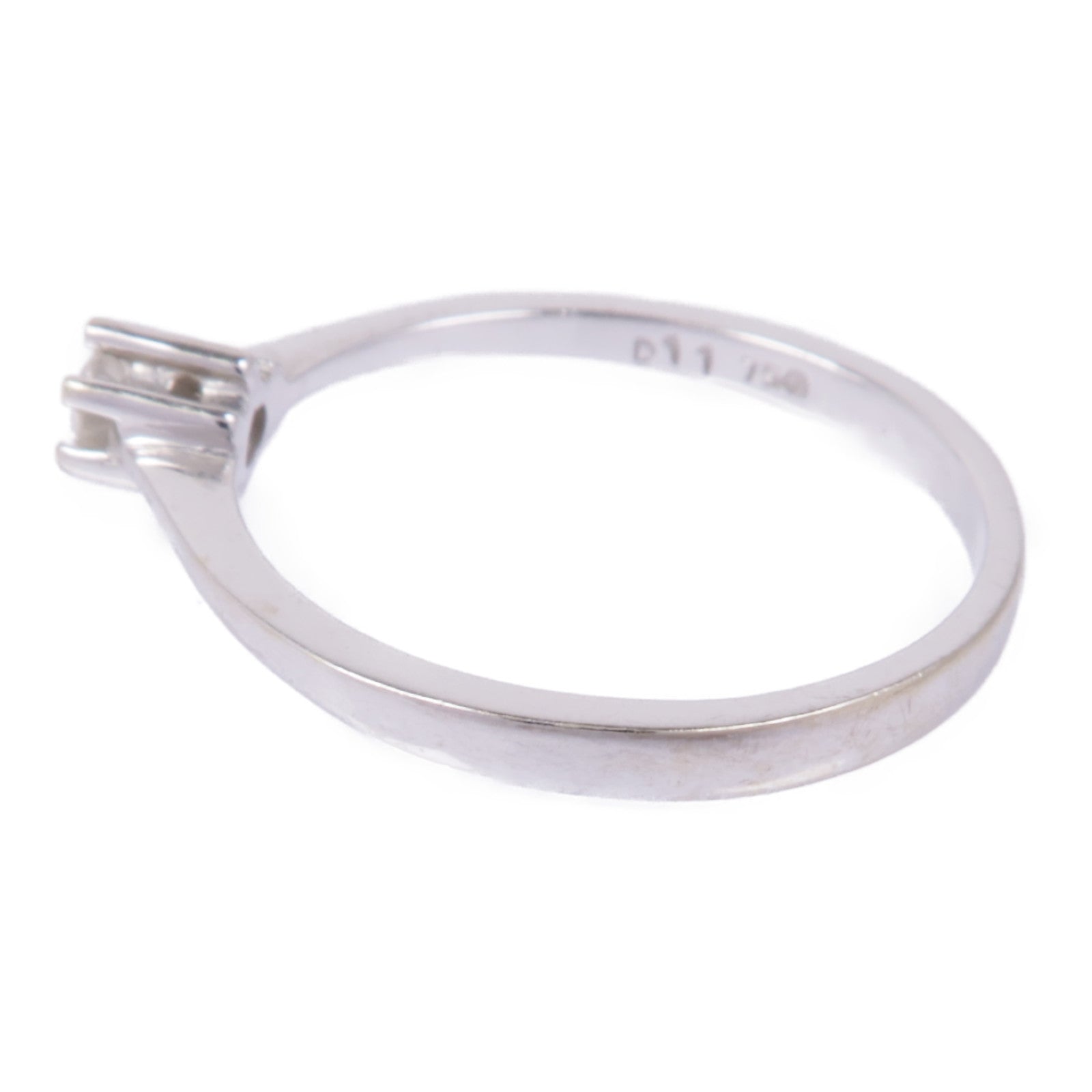 JEWELRY 【激減優惠】18K白金Diamond Ring鑽石戒指US#5.5