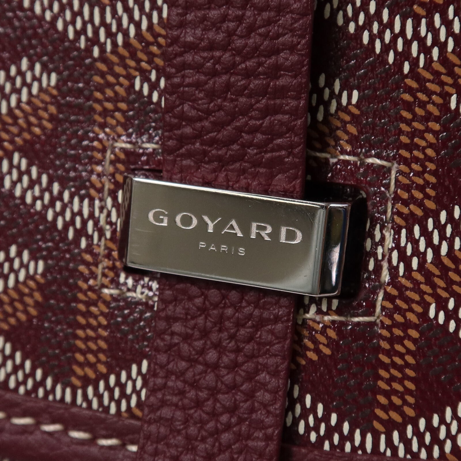 GOYARD 塗層帆布Belvedere PM銀扣肩背袋