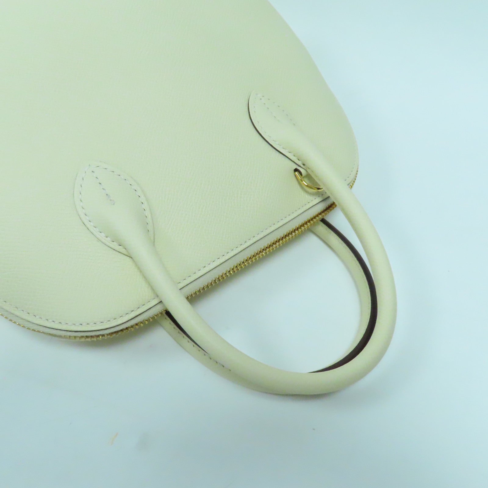HERMES **【激減優惠】Epsom皮革Bolide 25 1923金扣手挽肩背兩用袋Nata奶油白色