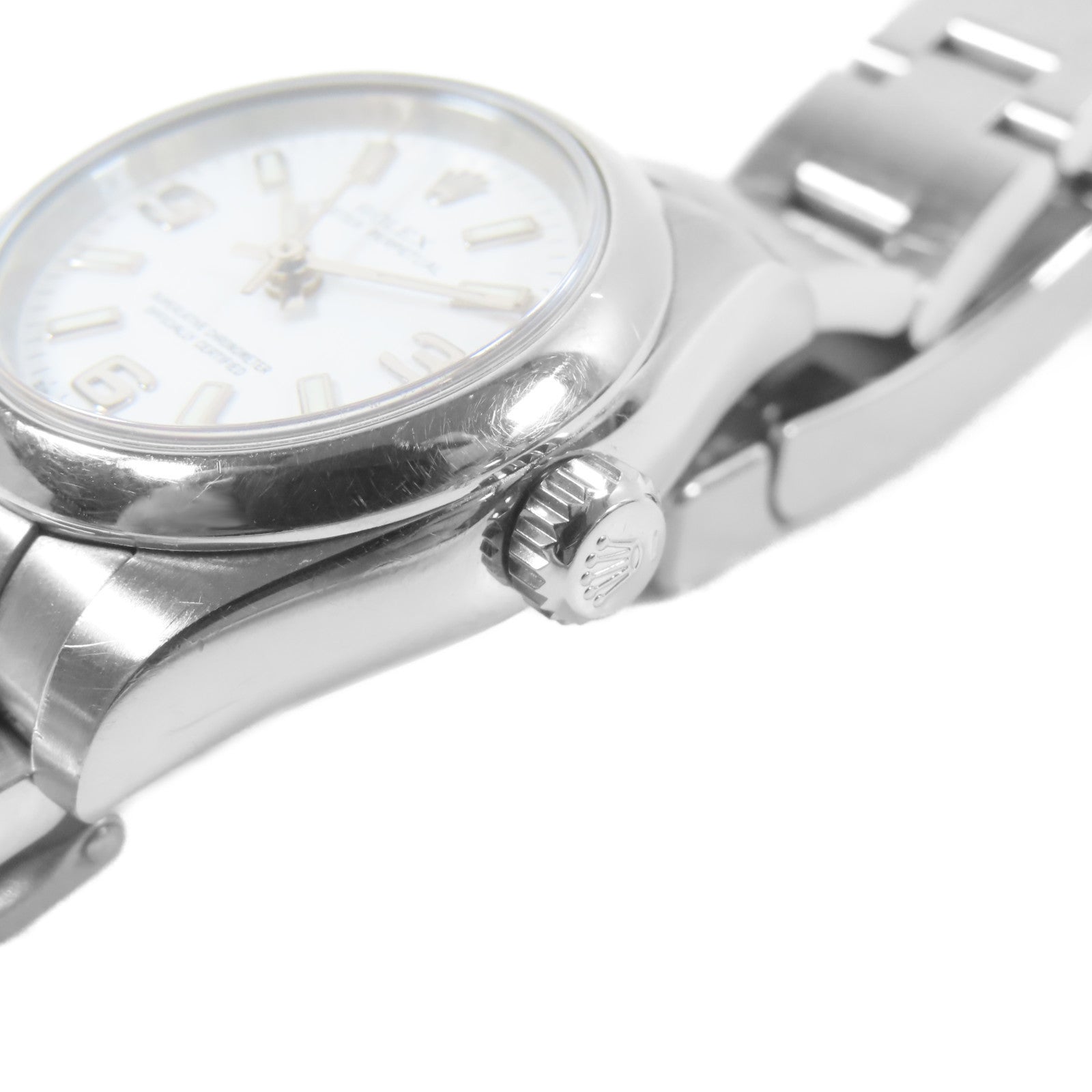 ROLEX Oyster Perpetual 26mm不鏽鋼手錶自動機芯白色