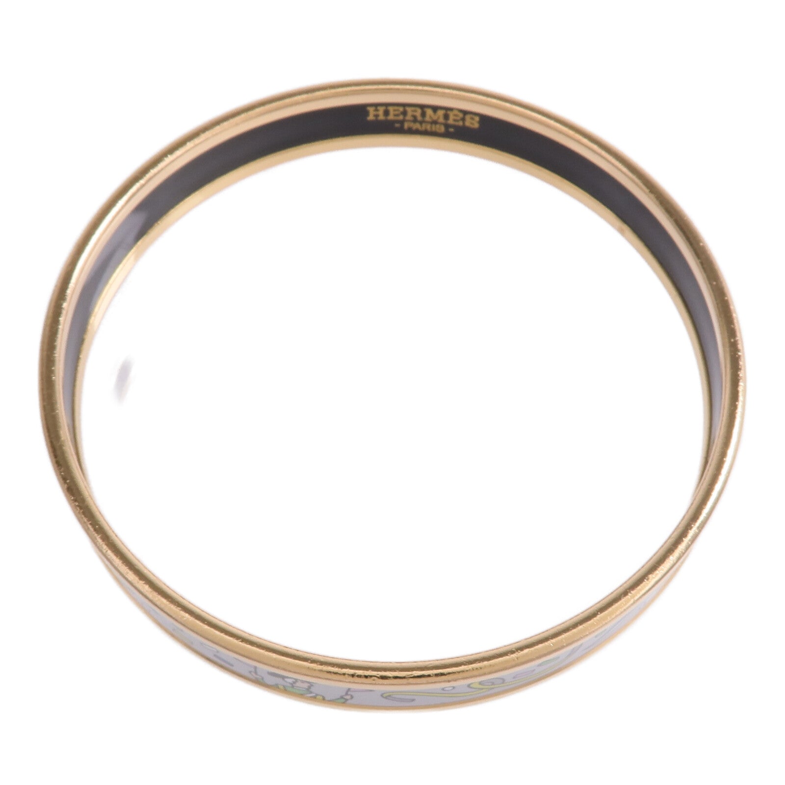 HERMES 金屬/琺瑯L'Epopee d'Hermes Bangle手鐲