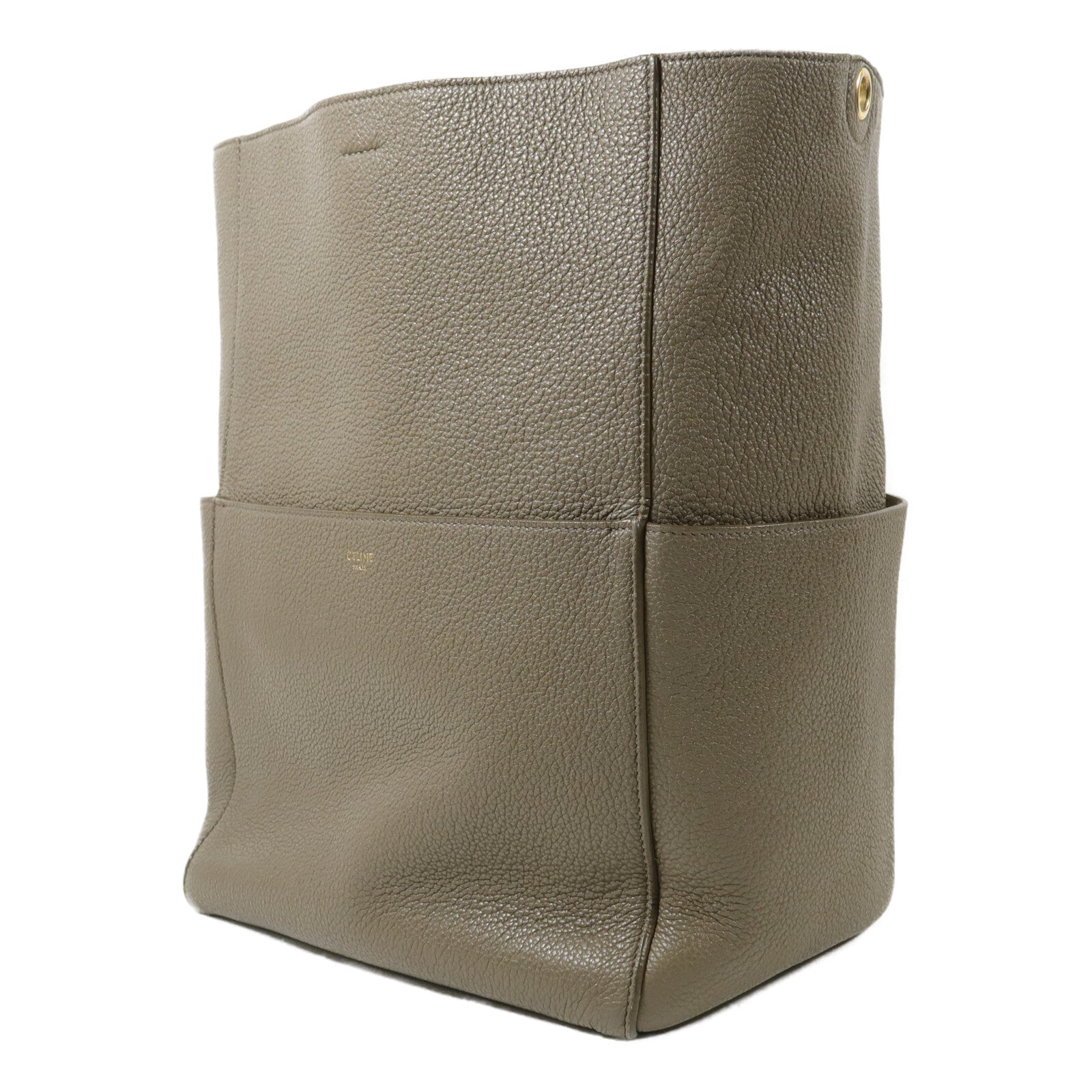 CELINE 牛皮皮革Sangle Bucket Large手挽袋