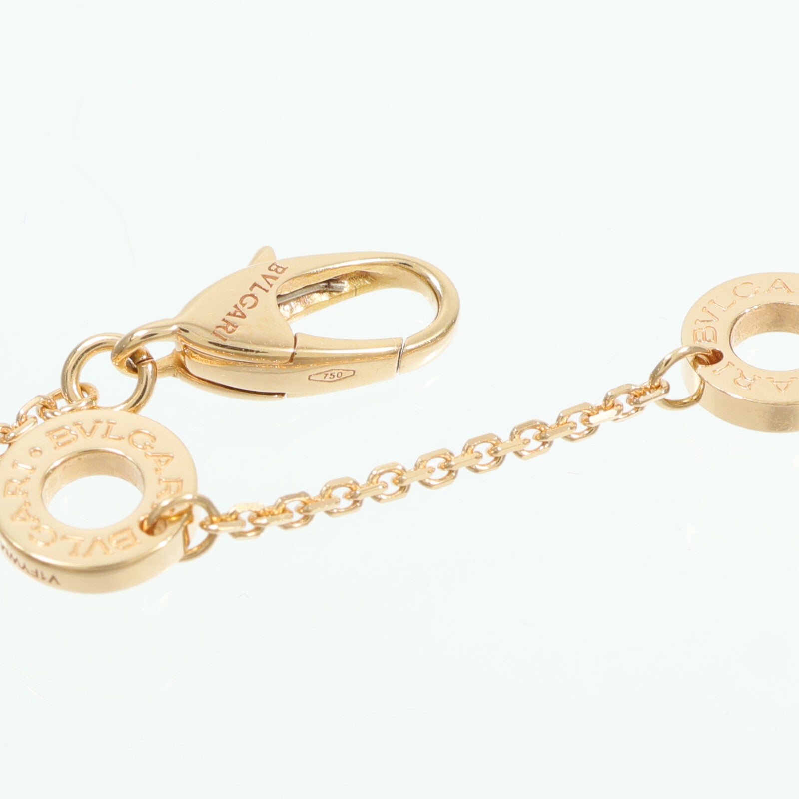 BVLGARI 18K玫瑰金Divas Dream Necklace珍珠母貝/鑽石項鍊