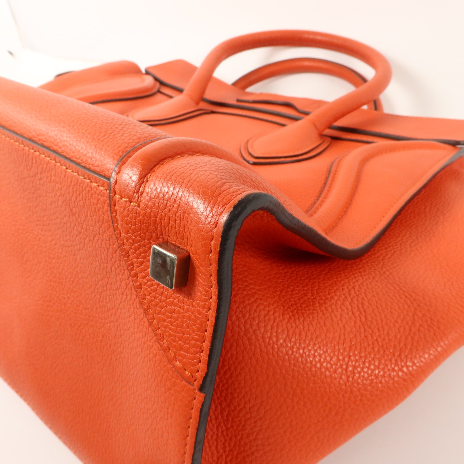 CELINE 牛皮皮革Mini Luggage手挽袋