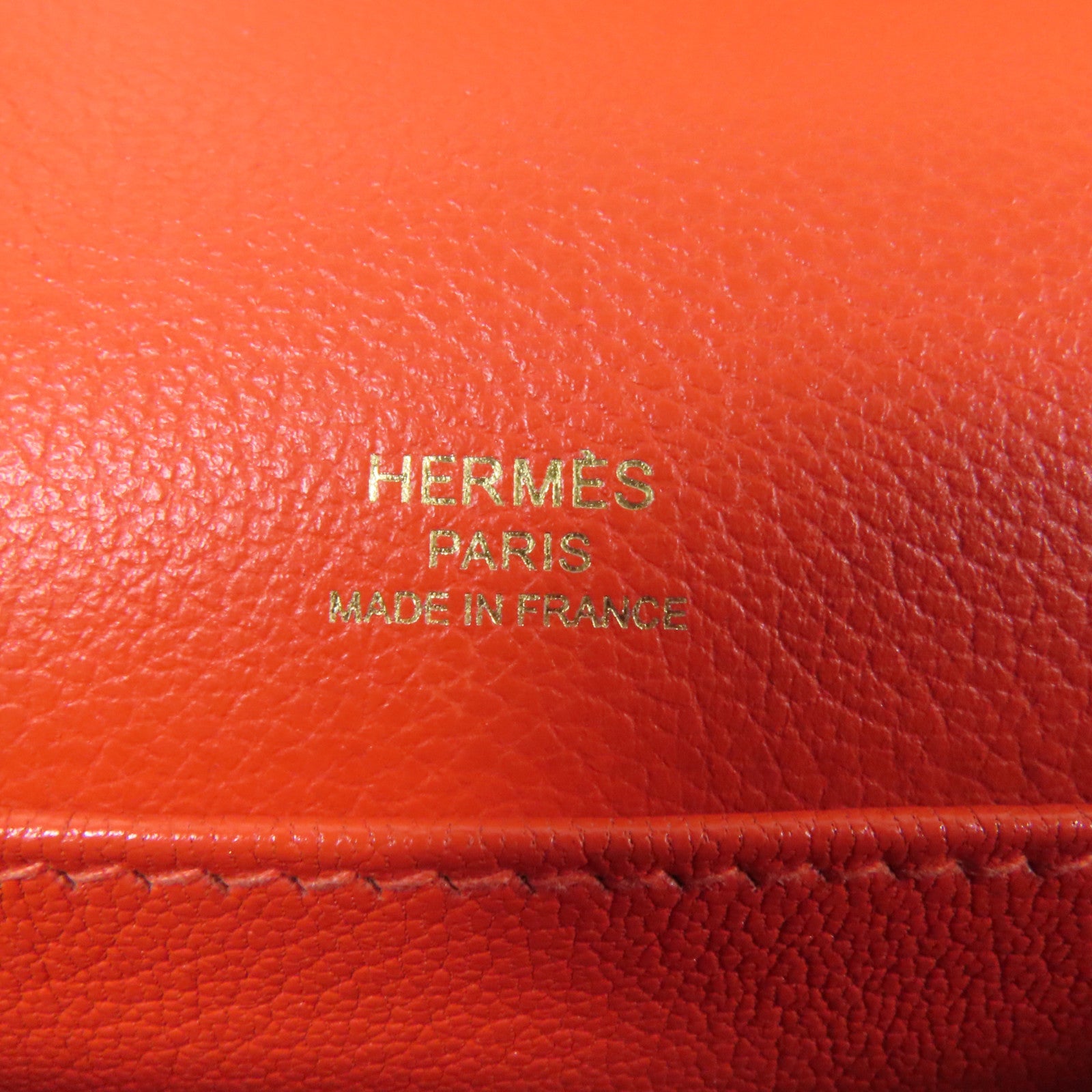 HERMES Evercolor皮革Roulis Mini金扣肩背袋Red