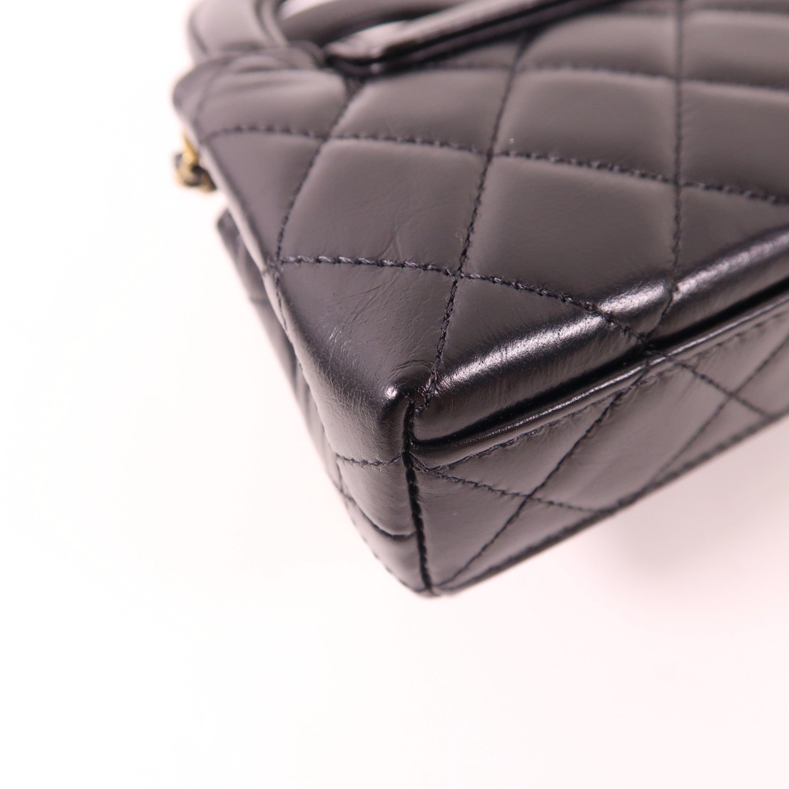CHANEL【激減優惠】 牛皮皮革Kelly Nano金扣手挽肩背兩用袋