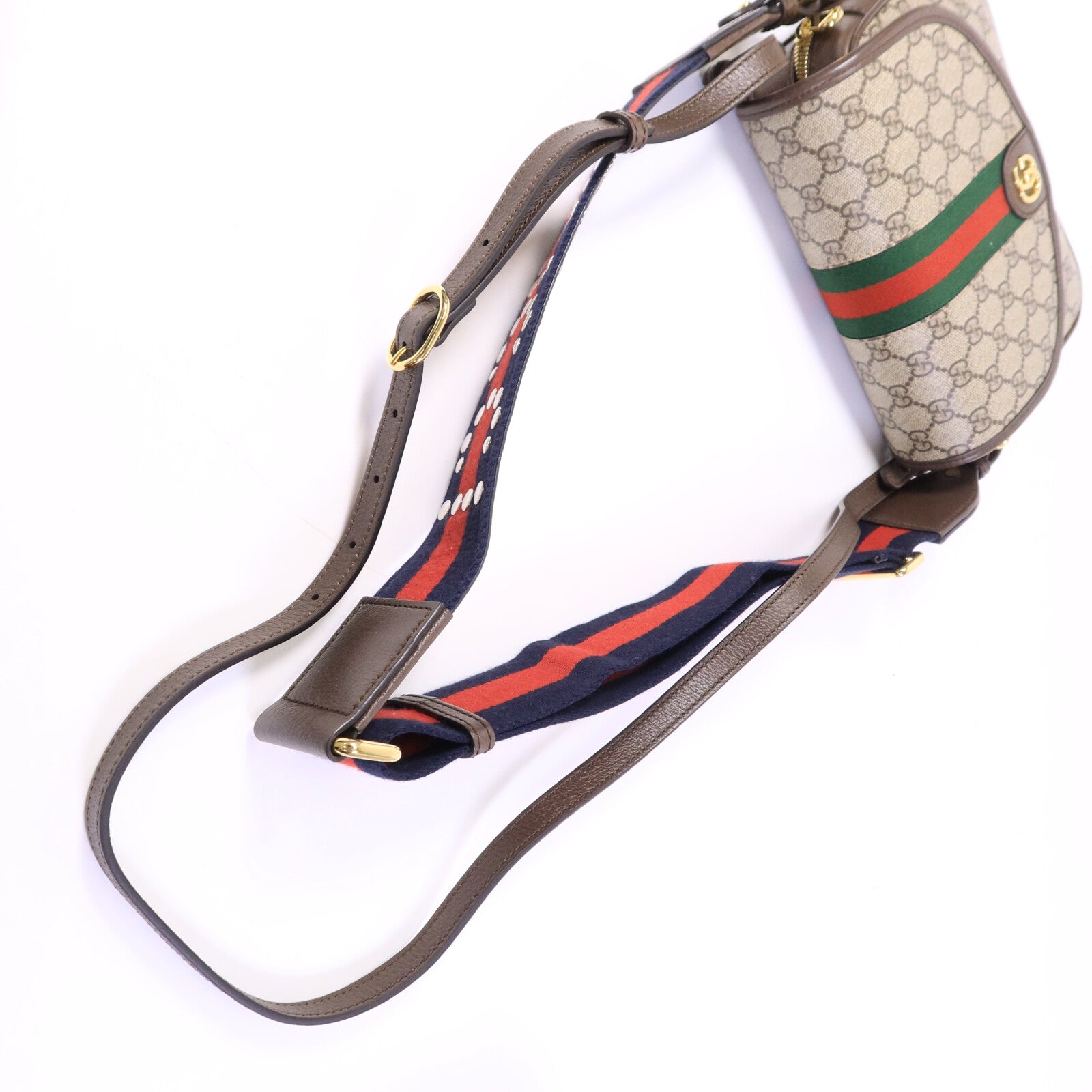GUCCI 塗層帆布Ophidia GG手挽肩背兩用袋