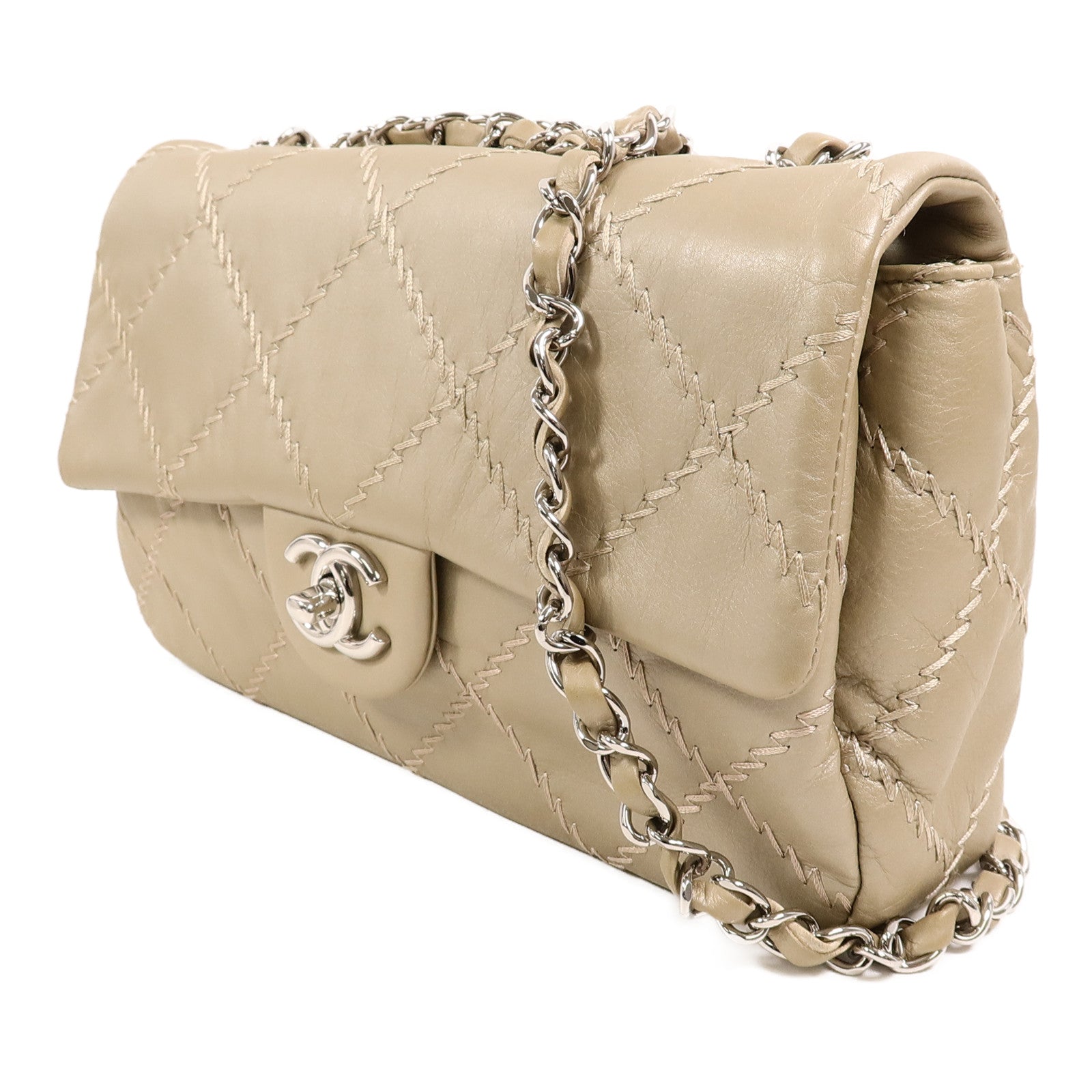 CHANEL 羊皮皮革Chain Shoulder鏈帶肩背袋