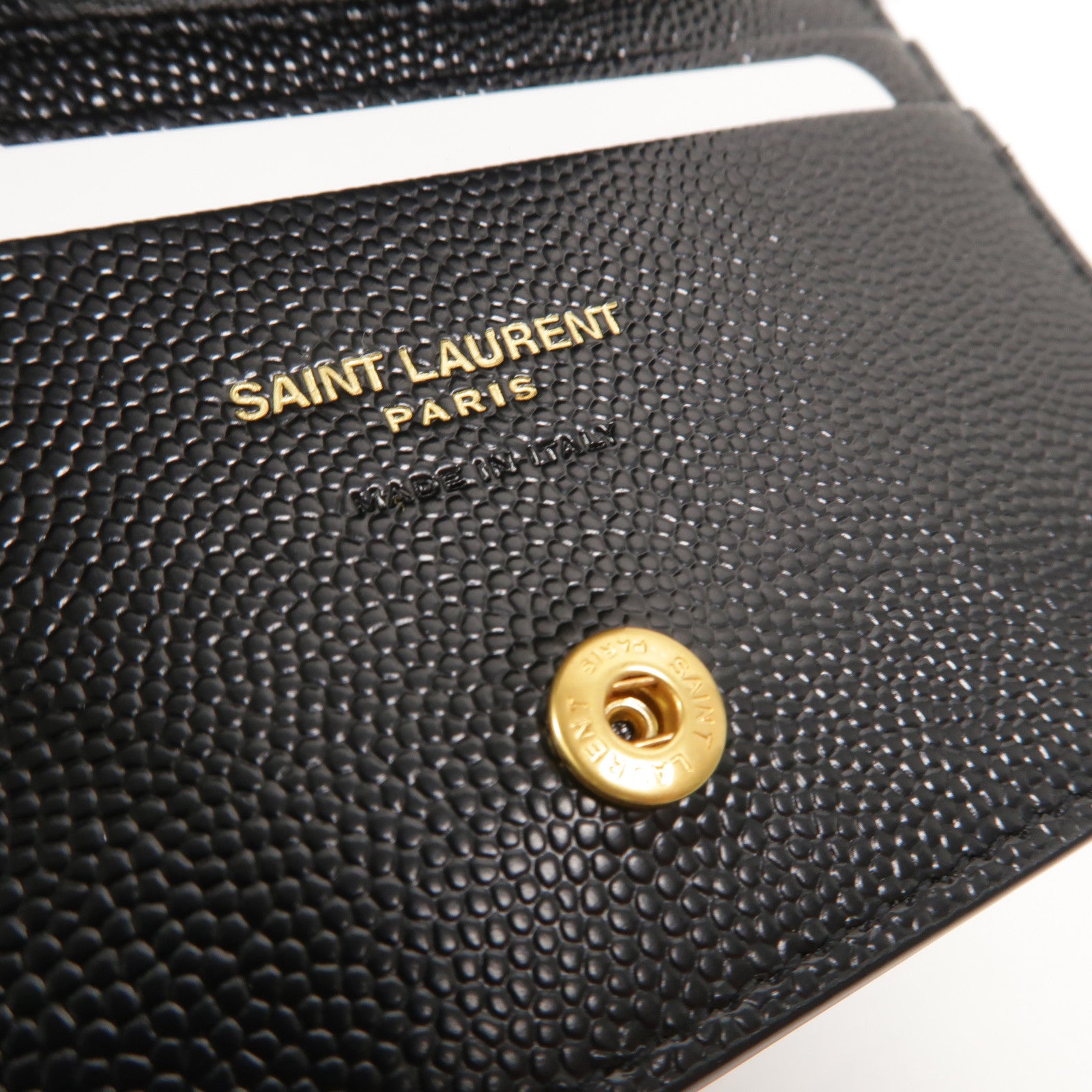 SAINT LAURENT 牛皮皮革Cassandre Matelasse Flap Card Case錢包
